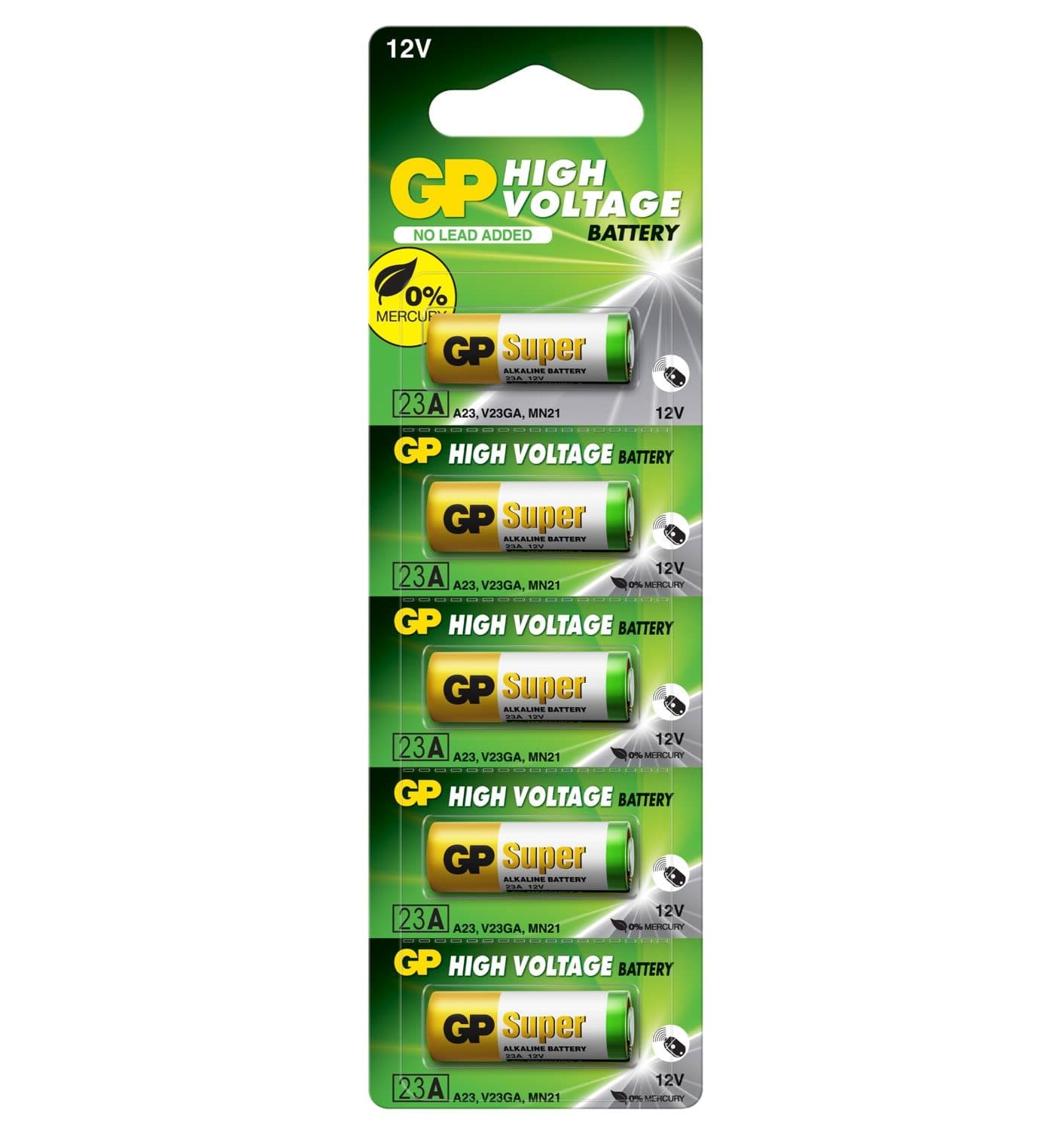 Blister 5 Batterie Alcaline Specialistiche 12V LRV08 23AF-2C5 - 4