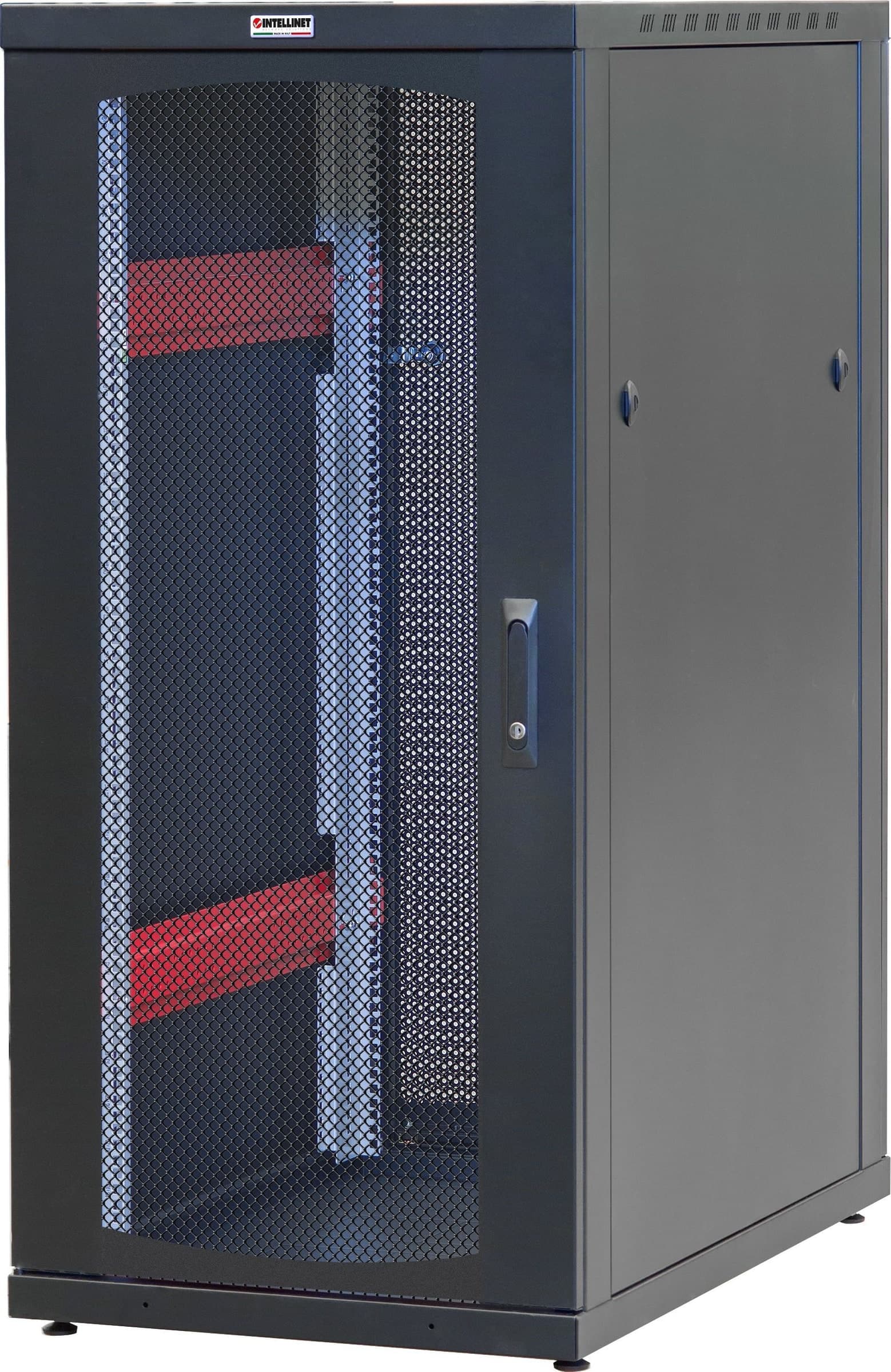 Armadio Server Rack 19'' 600x1000 20 Unita' Nero Grigliato serie IdealNET - 7