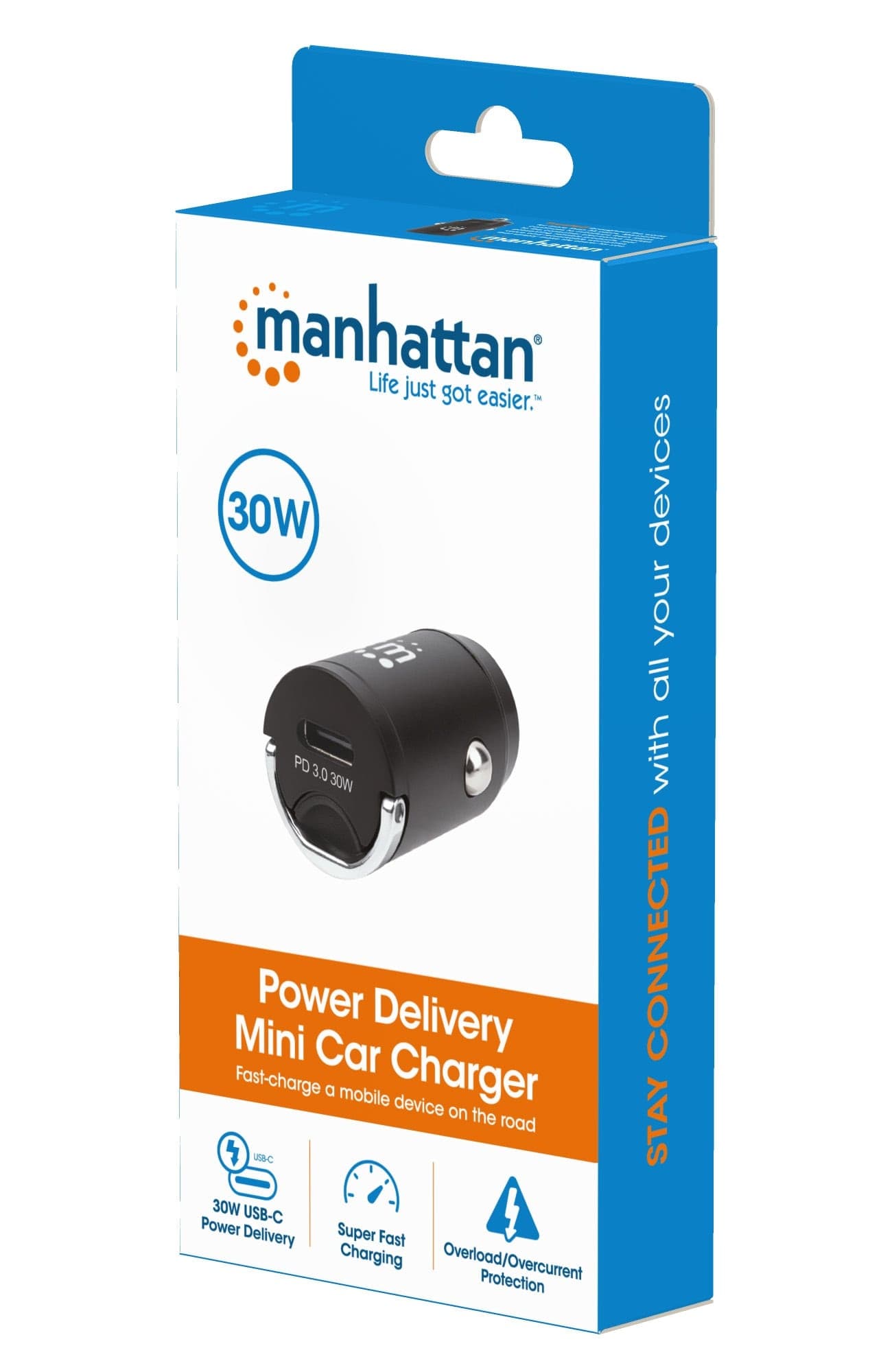 Mini caricabatteria da auto Power Delivery 30W - 17