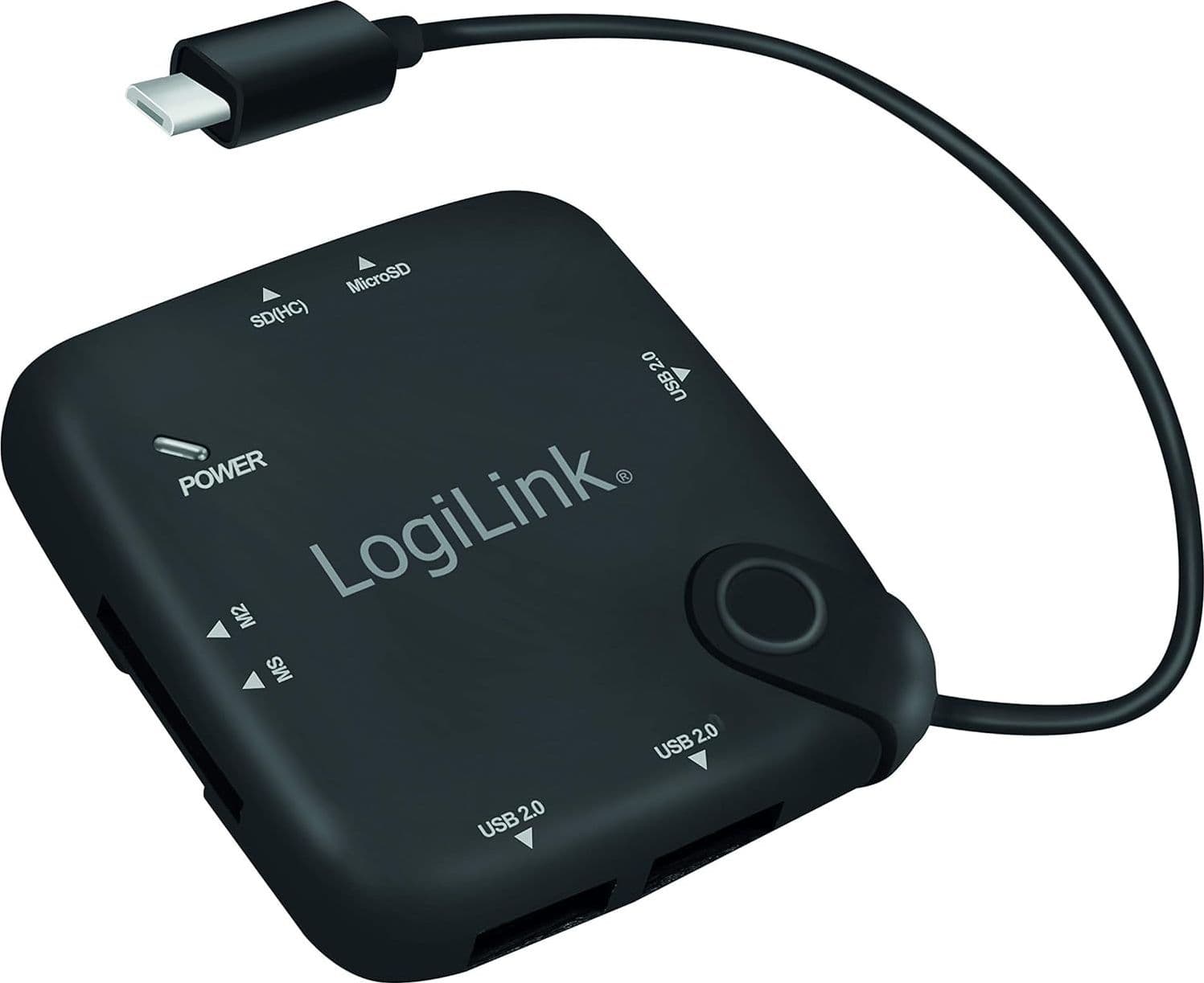 HUB Multifunzione On-The-Go Micro-USB e Lettore di Schede - 16