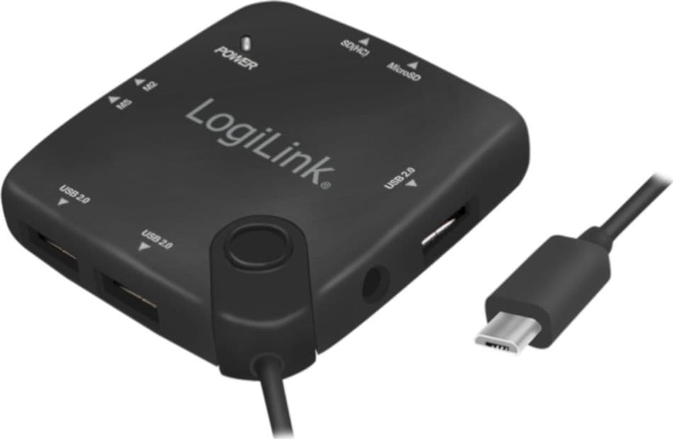 HUB Multifunzione On-The-Go Micro-USB e Lettore di Schede - 10