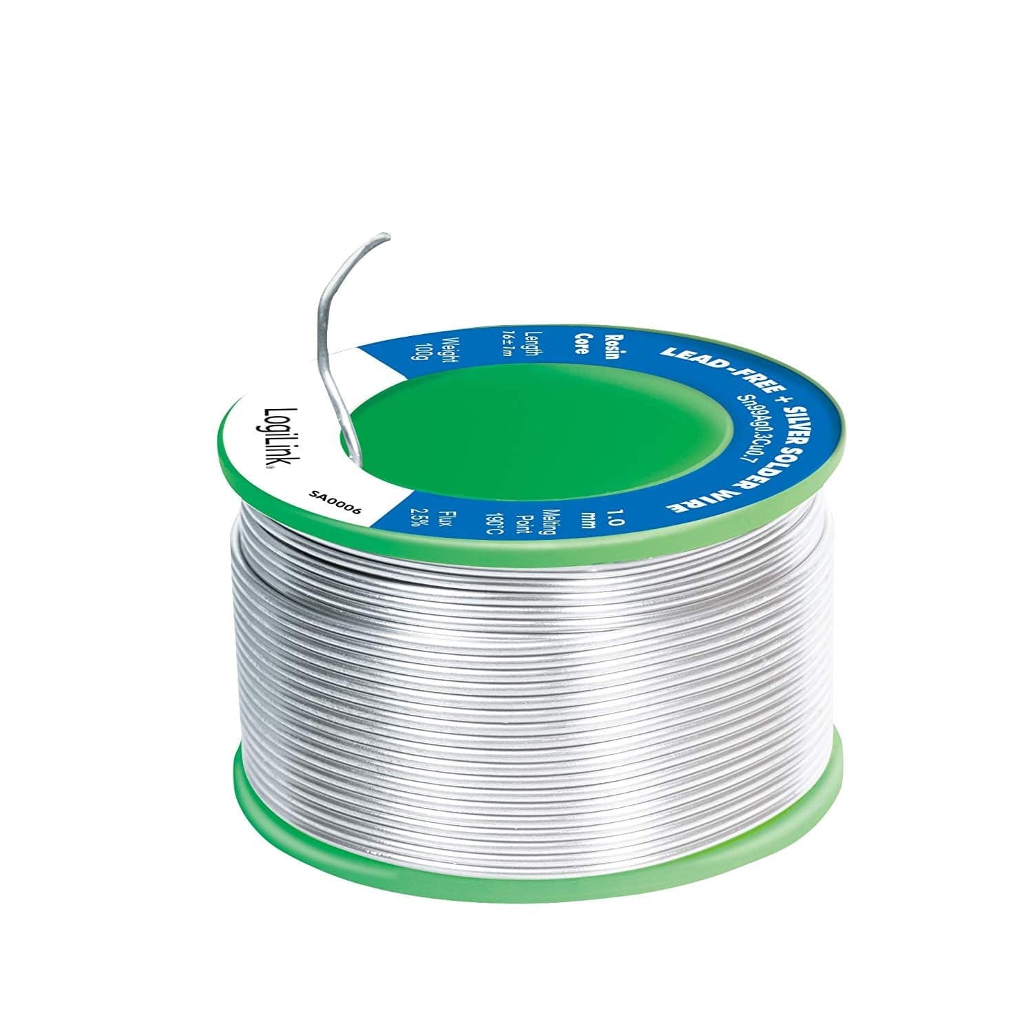 Stagno in Rotolo per Saldatura Senza Piombo Argento 0,3% &oslash 1 mm 100g - 5