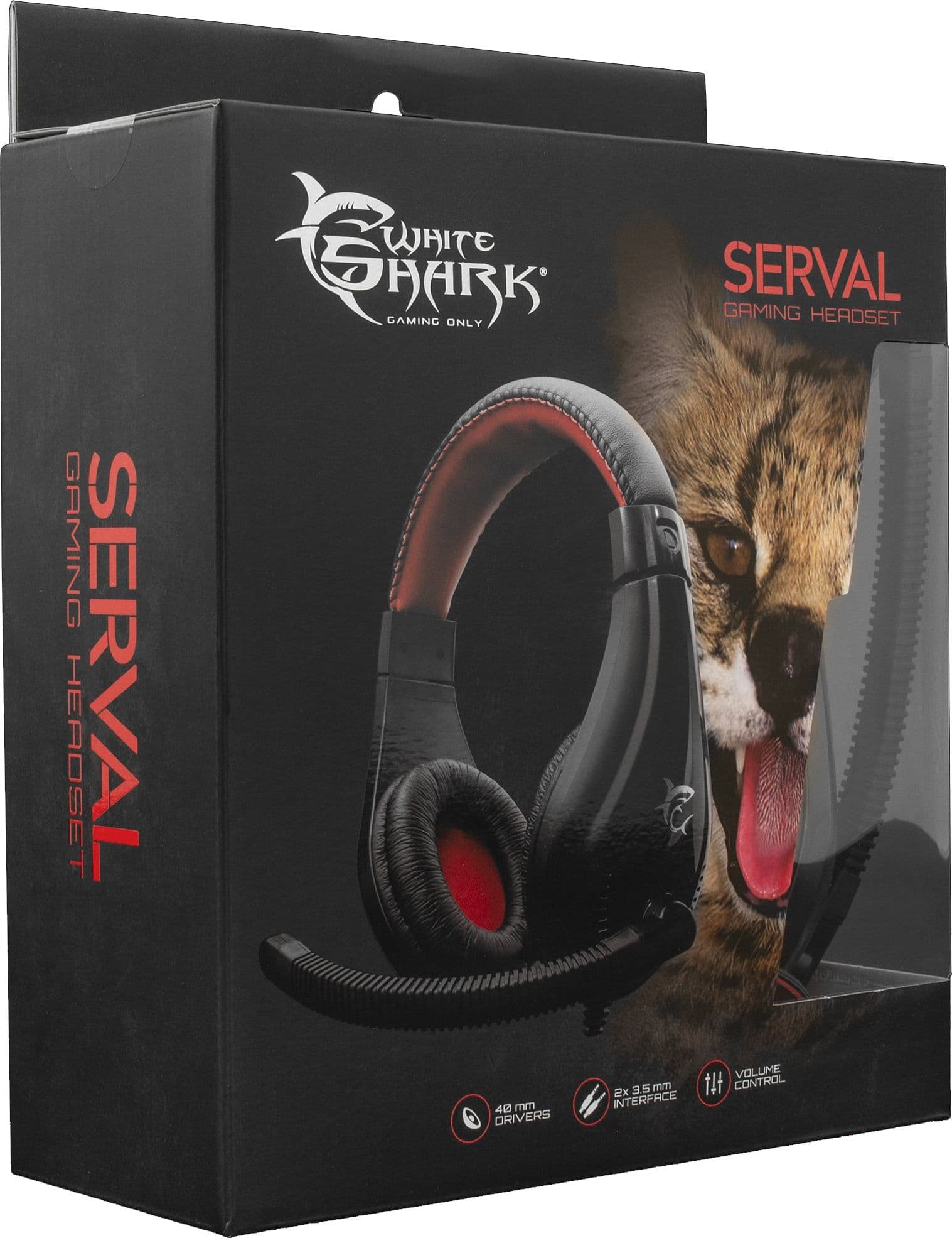 Cuffie Gaming con Microfono Serval Nero Rosso SERVAL - 13