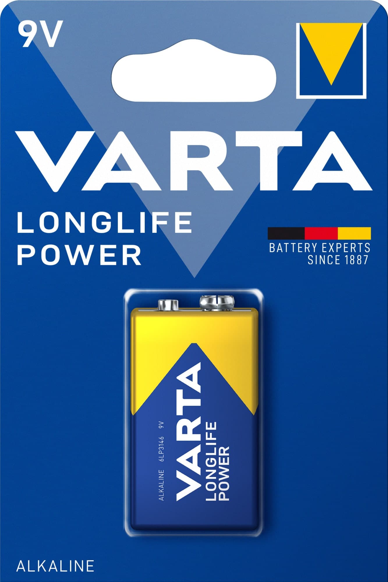 Blister 1 Batteria 9V Longlife Power Alcalina 6LP3146 - 5