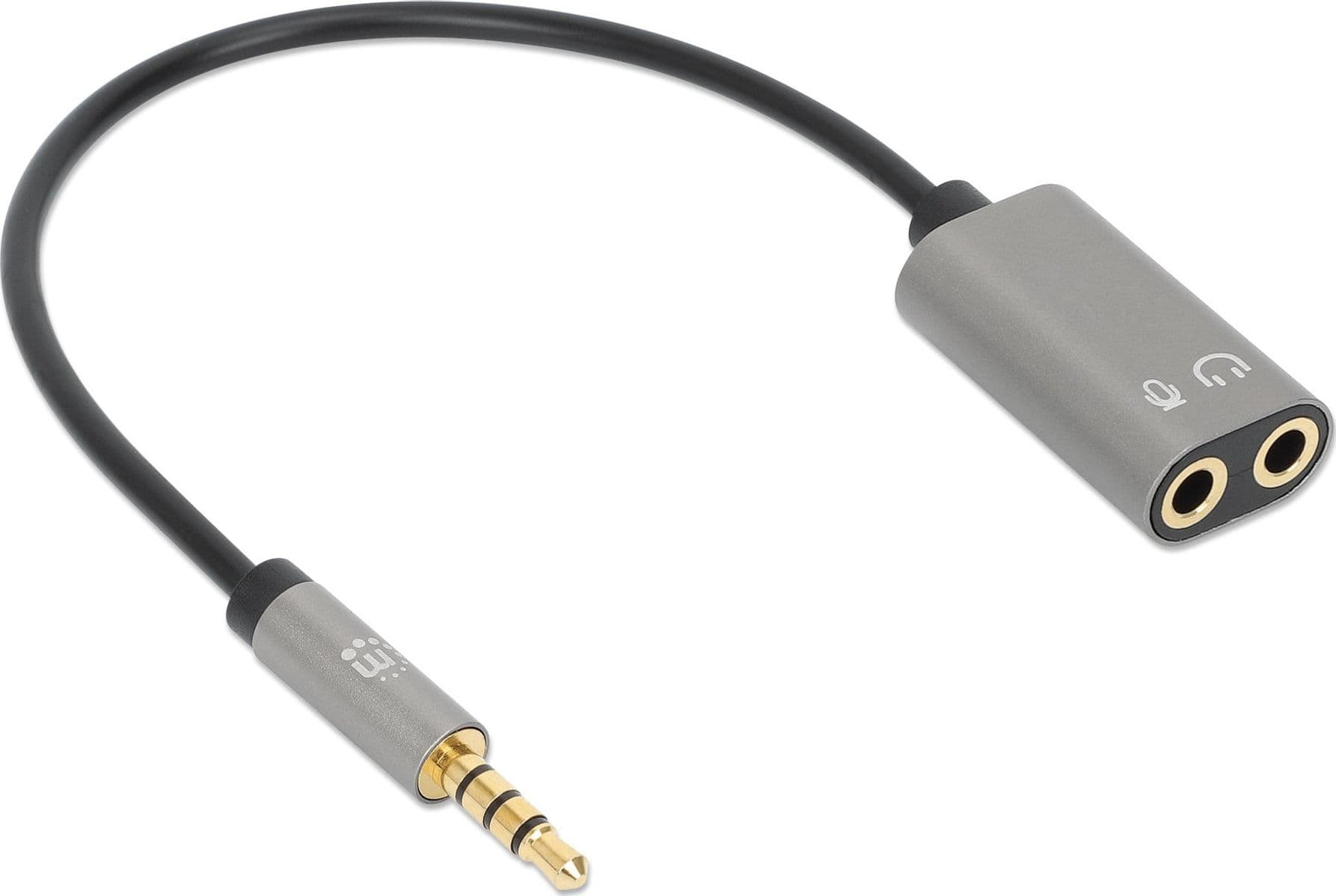 Cavo Adattatore per Cuffie con Splitter Audio Stereo AUX 20cm - 12