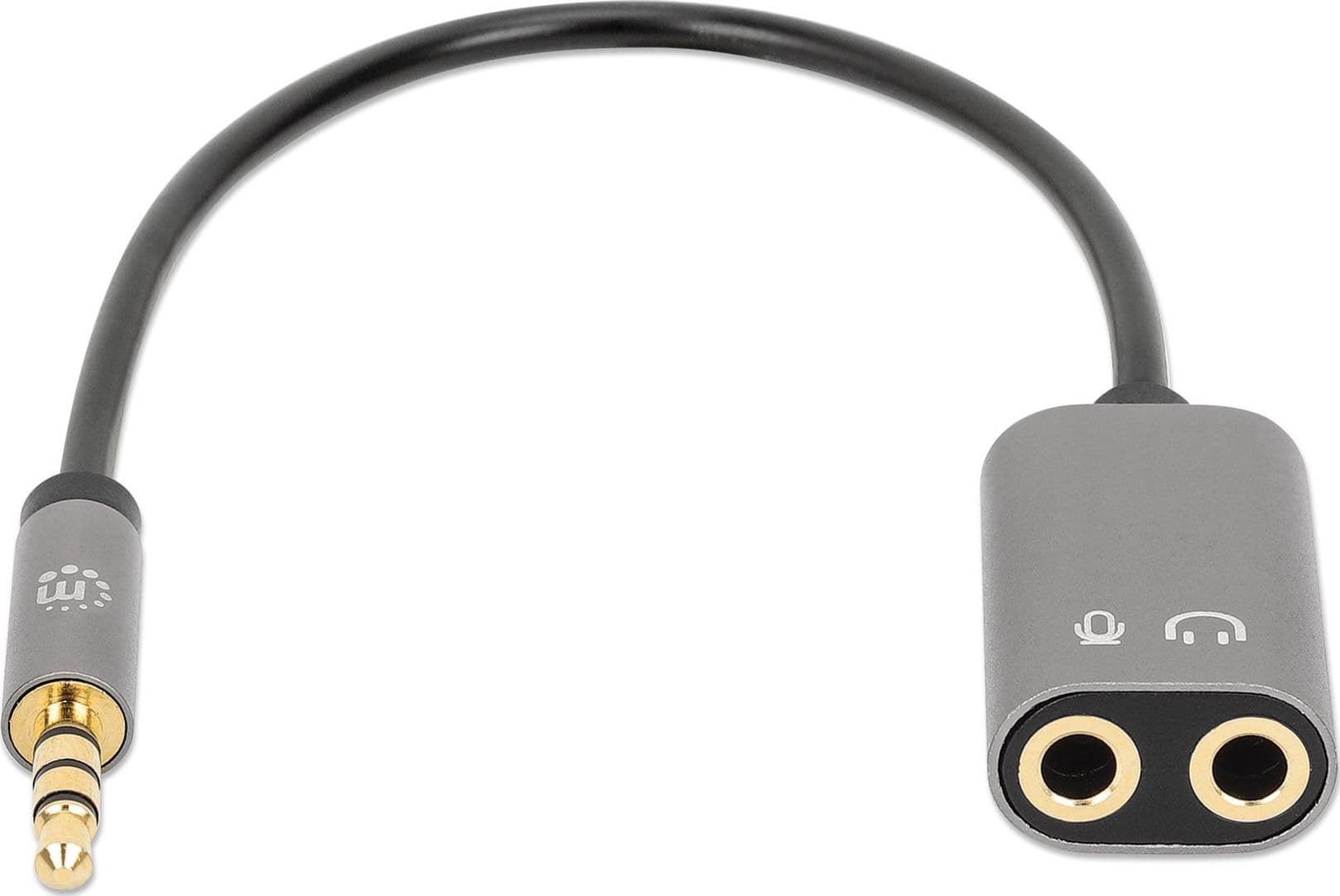 Cavo Adattatore per Cuffie con Splitter Audio Stereo AUX 20cm - 16