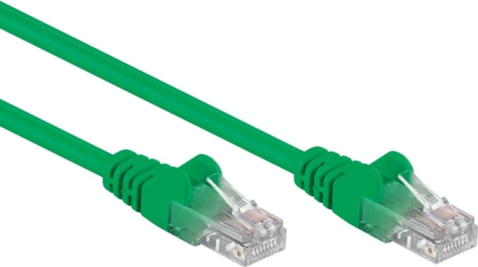 Cavo di rete Patch in CCA Cat.5E Verde U/UTP 10m - 10