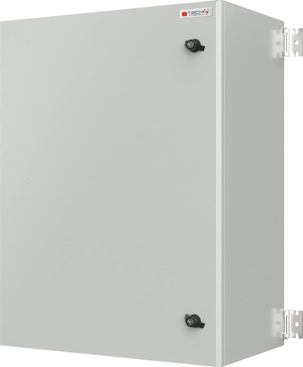 Armadio Rack 19'' a muro 13U grigio IP65 porta cieca prof. 400 mm - 6