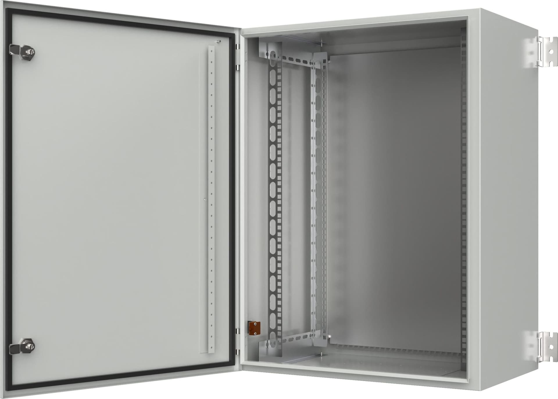 Armadio Rack 19'' a muro 13U grigio IP65 porta cieca prof. 400 mm - 7
