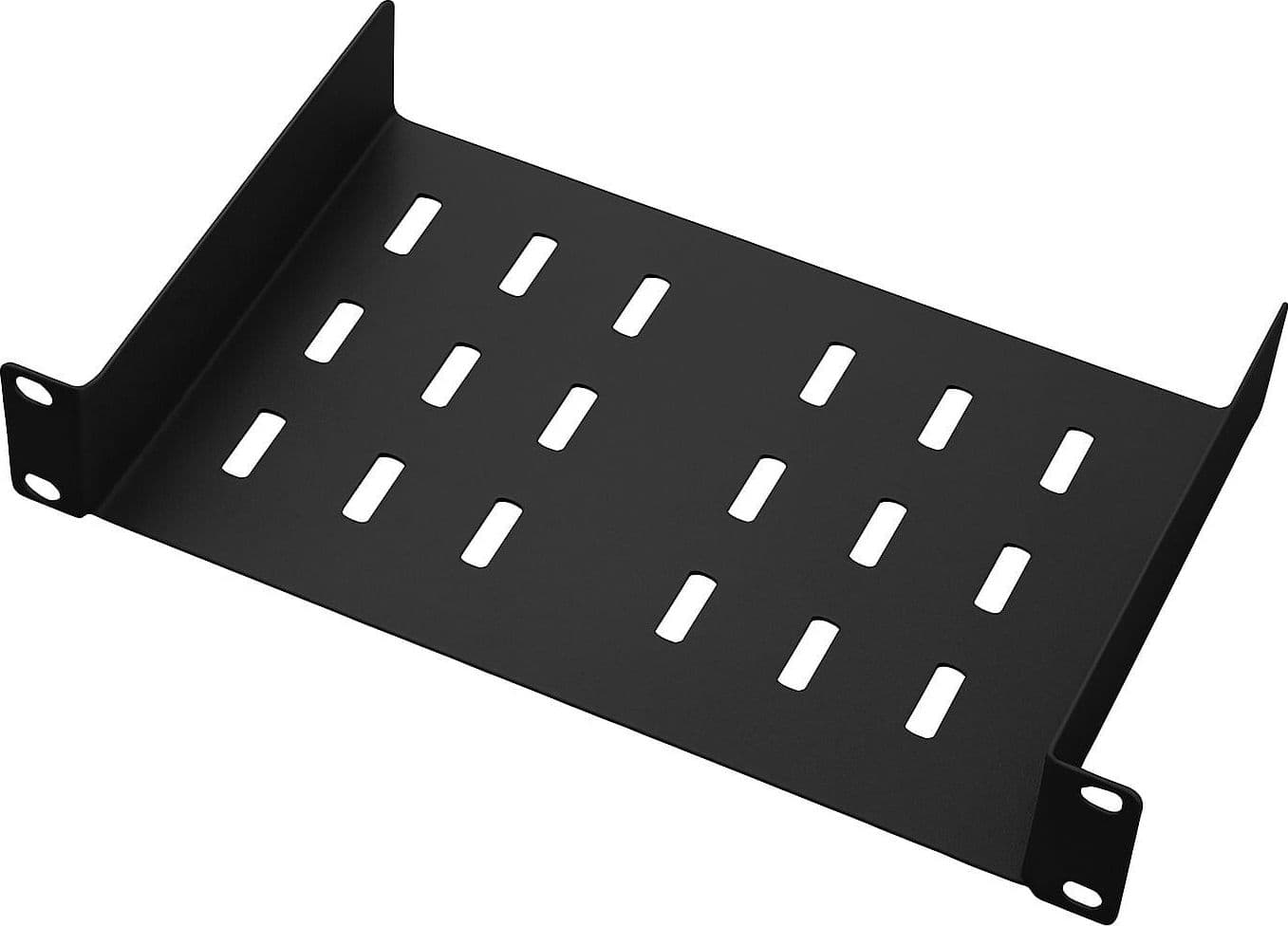 Mensola per Rack 10'' 150 mm 1U Nero 2 punti - 4