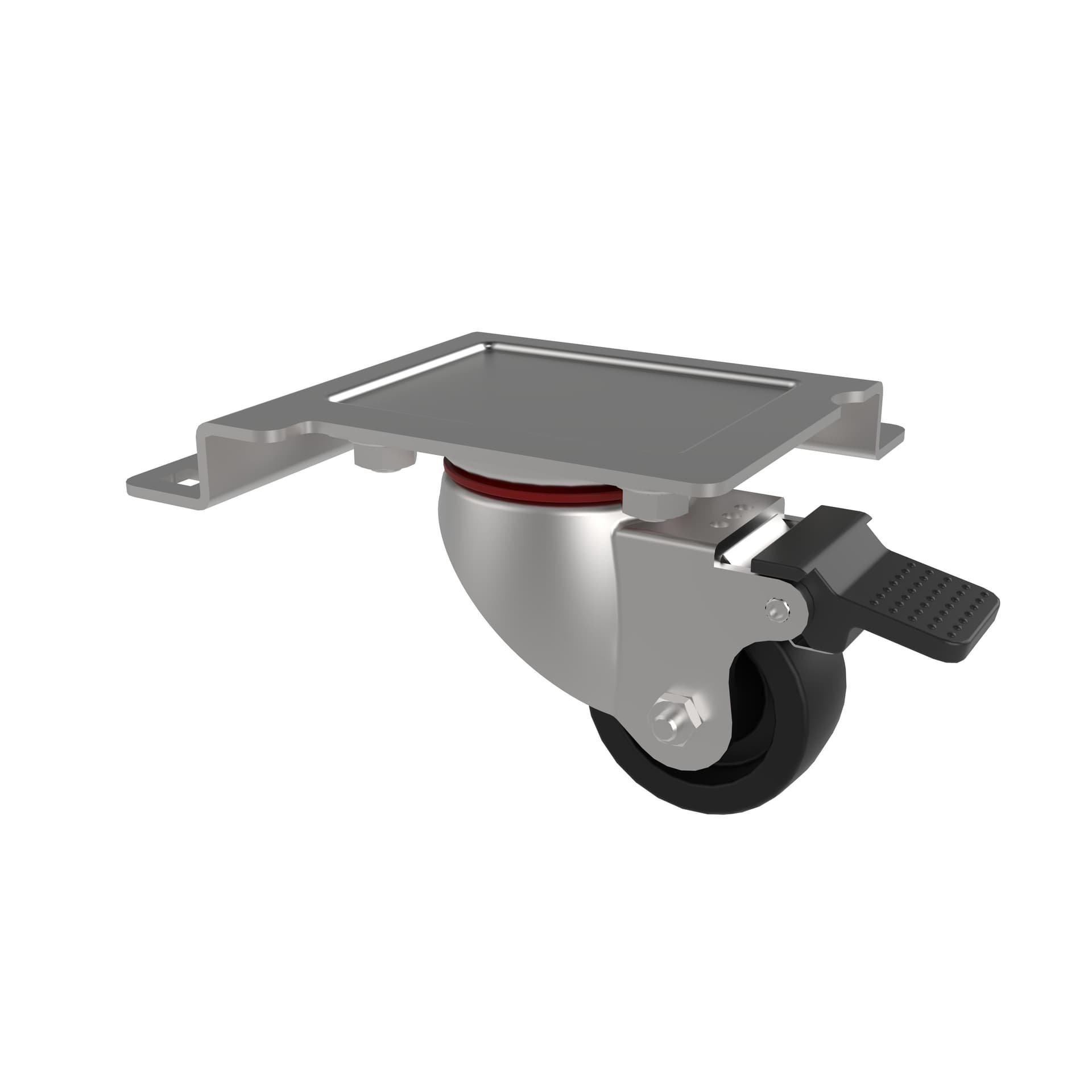 Kit 4 Ruote a 4 Punti di Fissaggio per Armadi Server Serie EV - 11