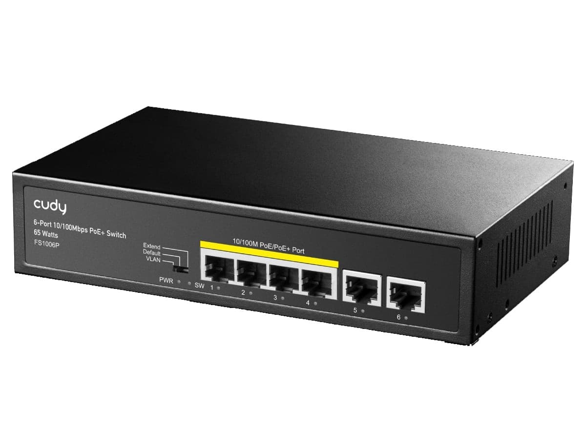 Switch PoE+ 6 Porte 10/100M 60W, FS1006P - 8
