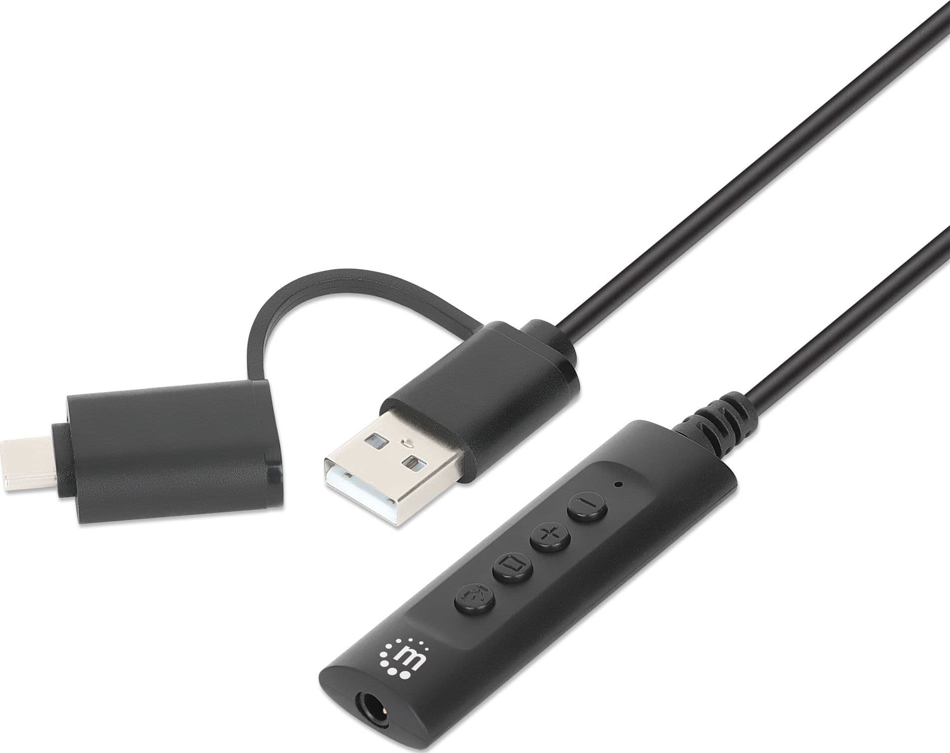 Cavo Adattatore 2-in-1 da USB-C&trade e USB-A a Audio Stereo Aux da 3,5 mm - 14