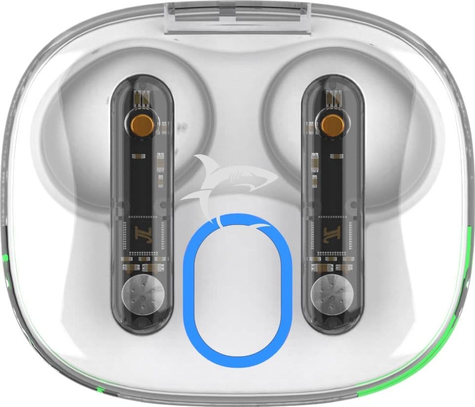 Auricolari Wireless Bluetooth v5.3 Custodia di Ricarica con Display Bianco - 11
