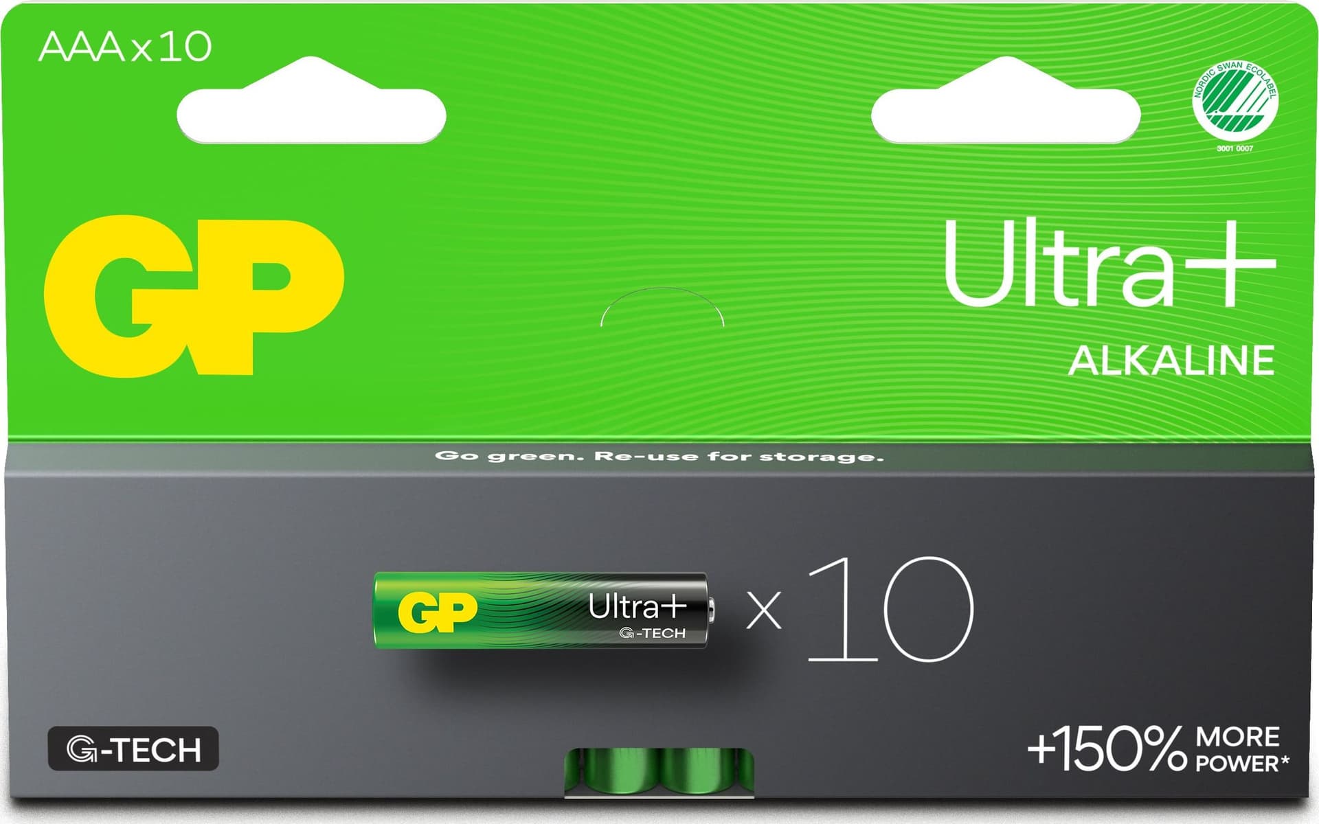Confezione 10 Batterie GP Ultra Plus Alcaline Ministilo AAA 24AUP/LR03 - 16