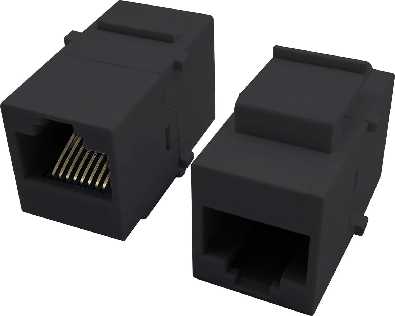 Accoppiatore Keystone RJ45 F/F Cat.5E UTP Nero - 12