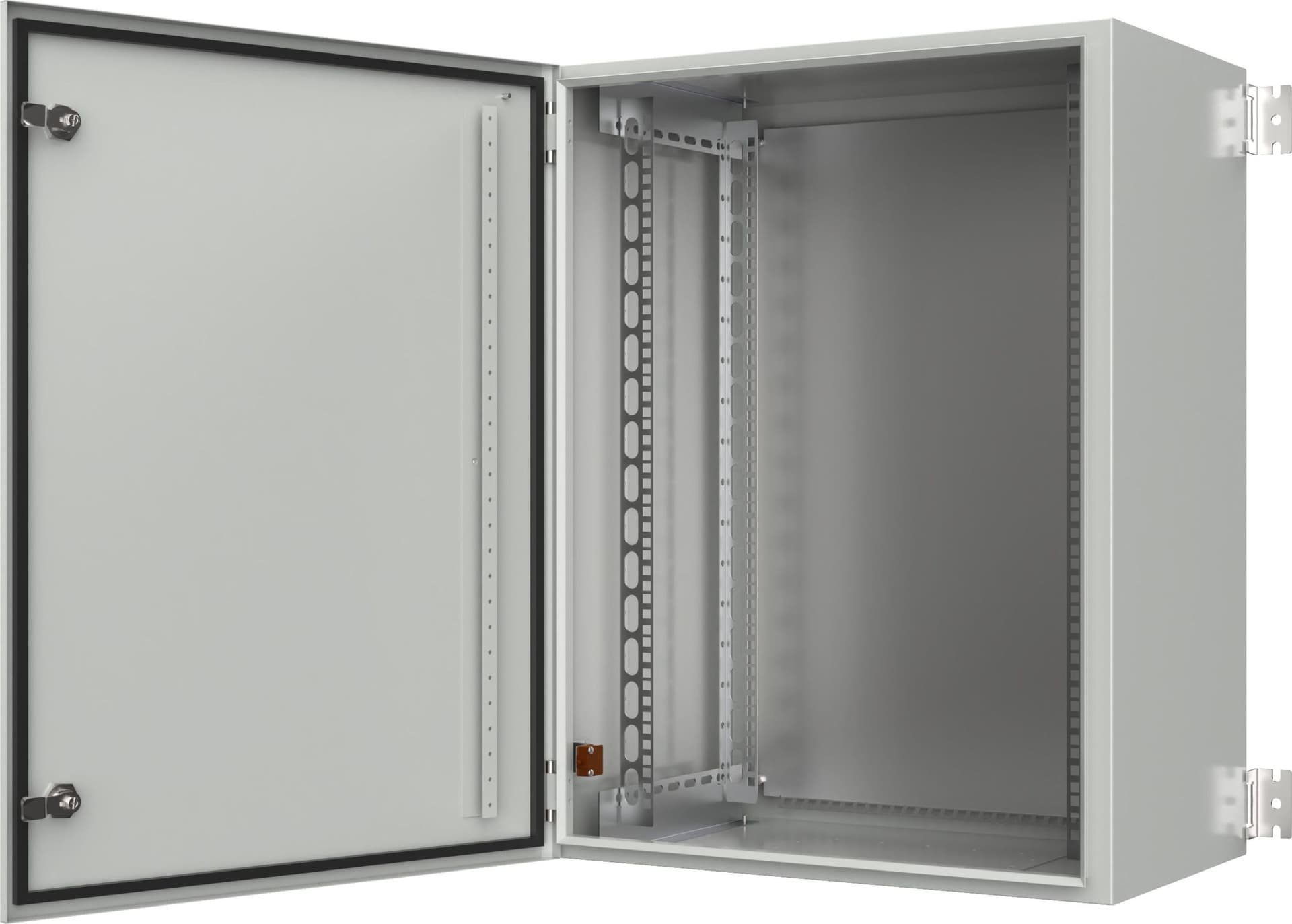 Armadio Rack 19'' a muro 10U grigio IP65 porta cieca prof. 400 mm - 5