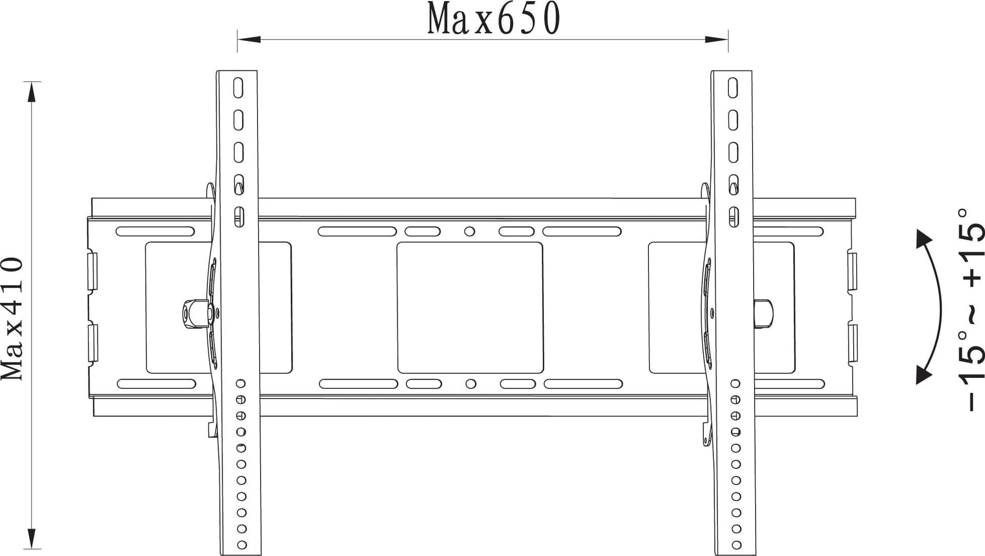 Supporto a Muro per TV LED LCD 32-70'' Inclinabile - 11