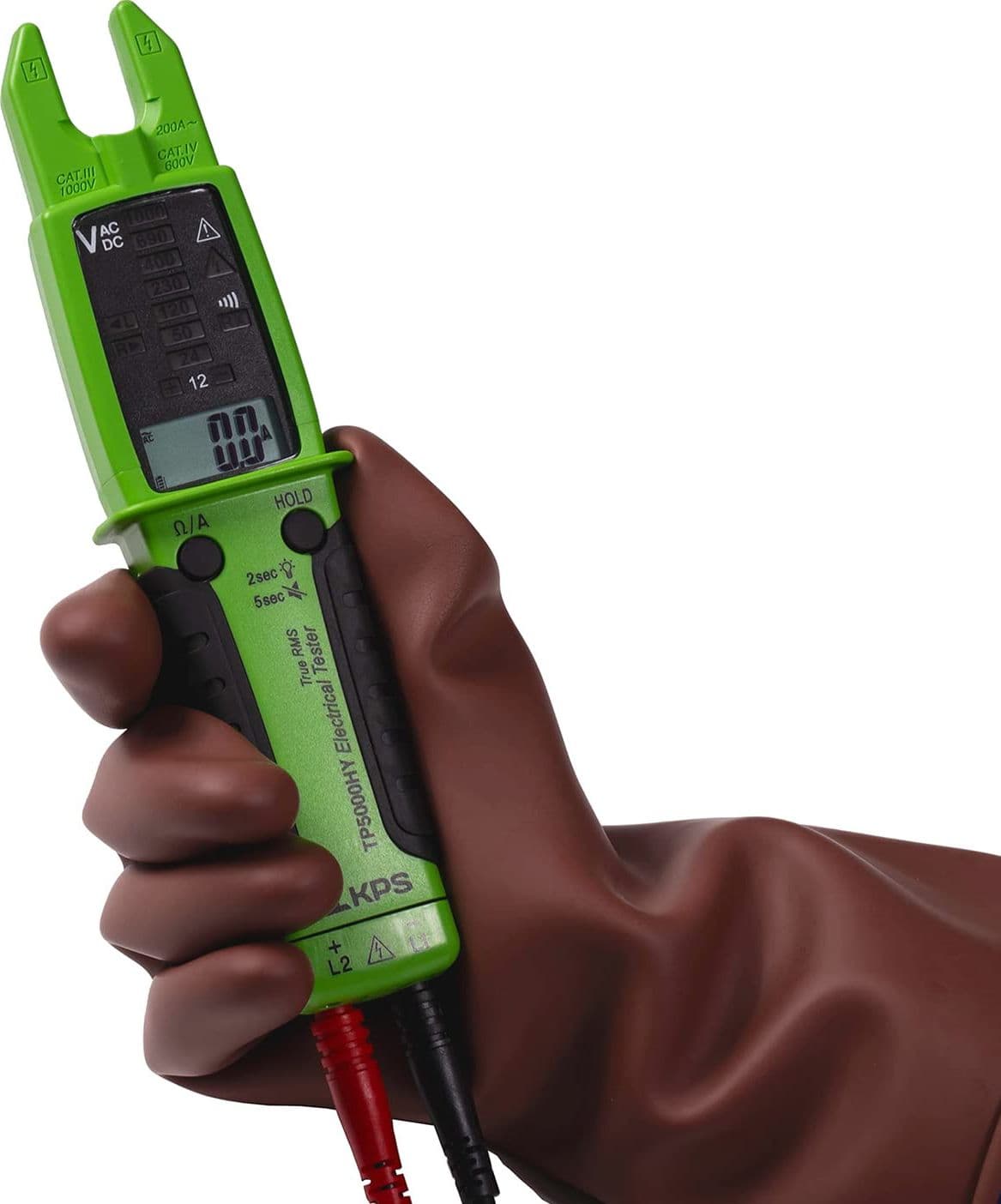 Tester di Tensione TRMS AC/DC 1000V AC 200A 10.000 Conti IP65 CAT.IV, KPS-TP5000HY - 6