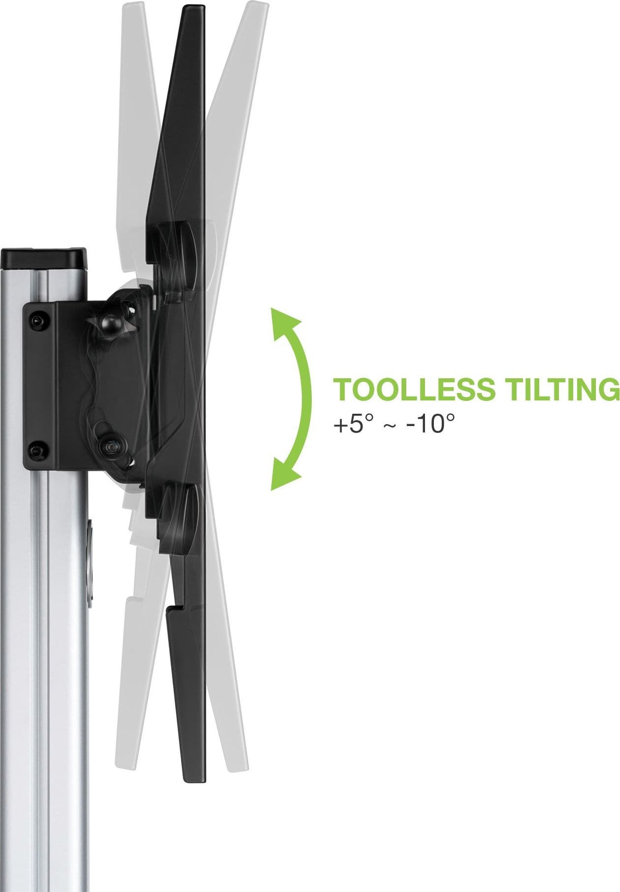 Supporto a Pavimento con Mensola Trolley TV LCD/LED 37-86'' - 17