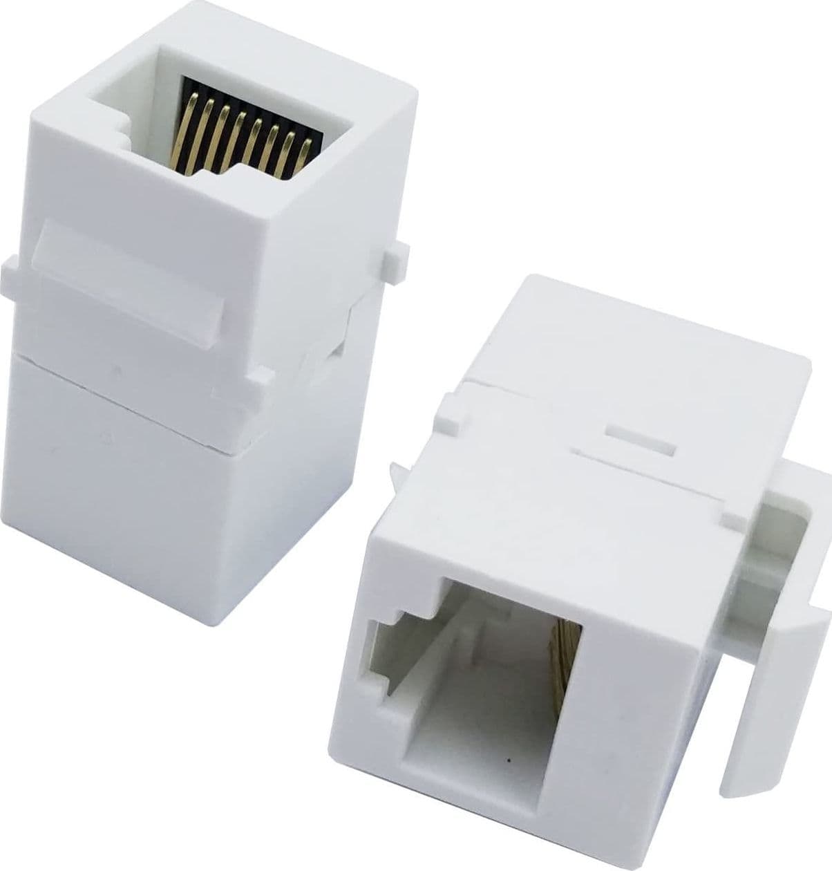 Accoppiatore Keystone RJ45 F/F Cat.5E UTP Bianco - 16