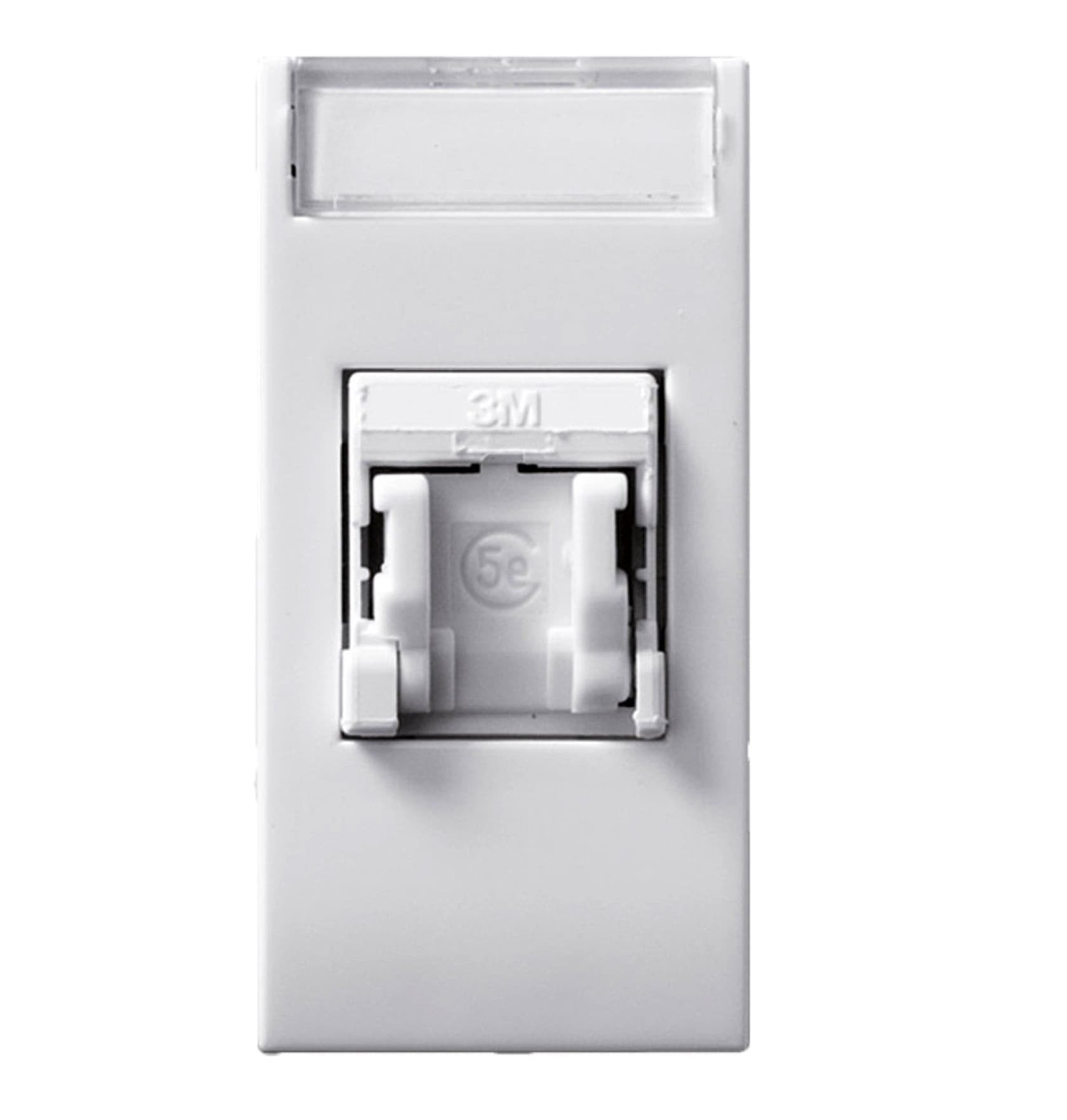 Domus S44 Presa RJ45 Cat.6 UTP Connettore 3M con Tappo Bianco Lucido - 5