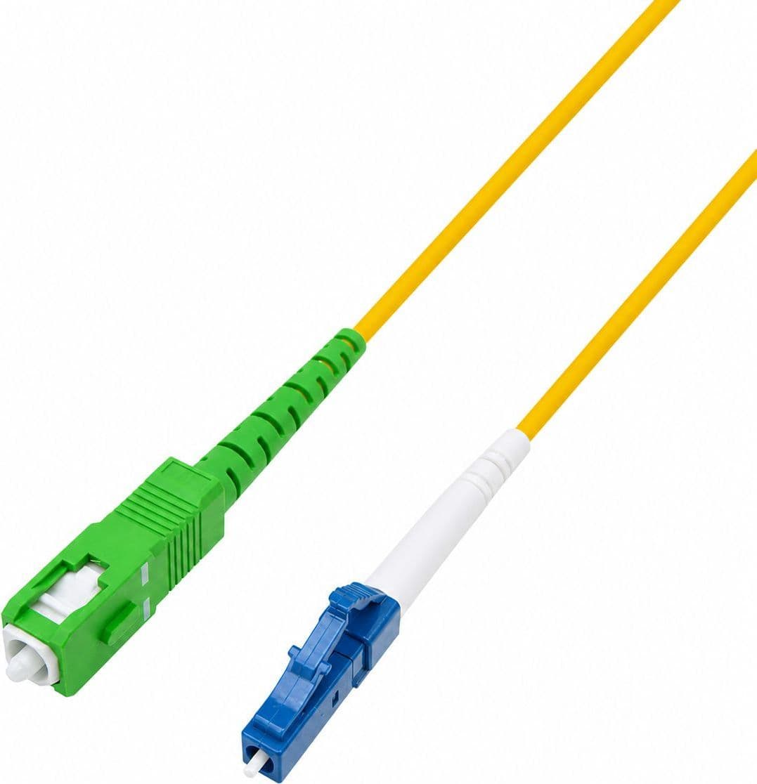 Cavo in Fibra Ottica FTTH Monomodale SC-APC/LC-UPC OS2 9/125 Simplex 1m - 12