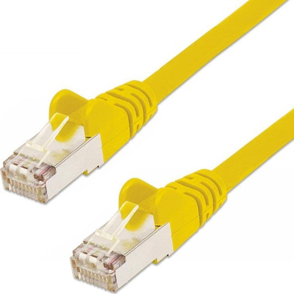 Cavo di rete Patch in Rame Schermato Cat. 5e Giallo F/UTP 7,5 m - 7