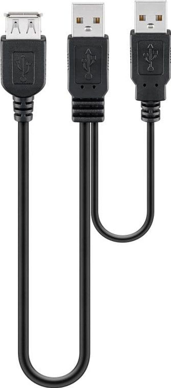 Cavo USB 2.0 ad Y 2xA maschio/A femmina 0.3 m in  Scontolo.net - Potenza, commercioVirtuoso.it