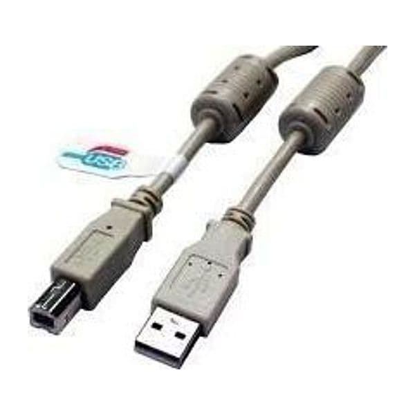 Cavo USB 2.0 A M / B M 1.8m con Ferrite Doppia Schermatura Grigio - 6