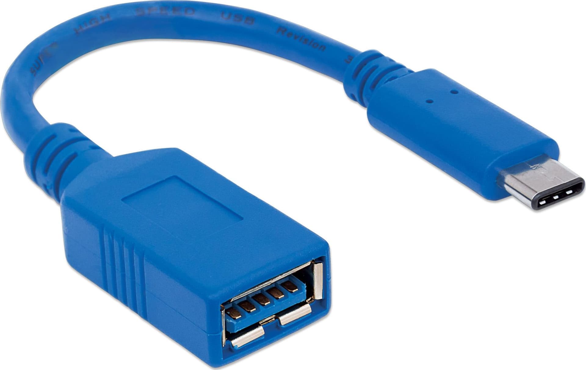 Cavo Superspeed USB A Femmina USB-C&trade Maschio 15cm Blu - 22