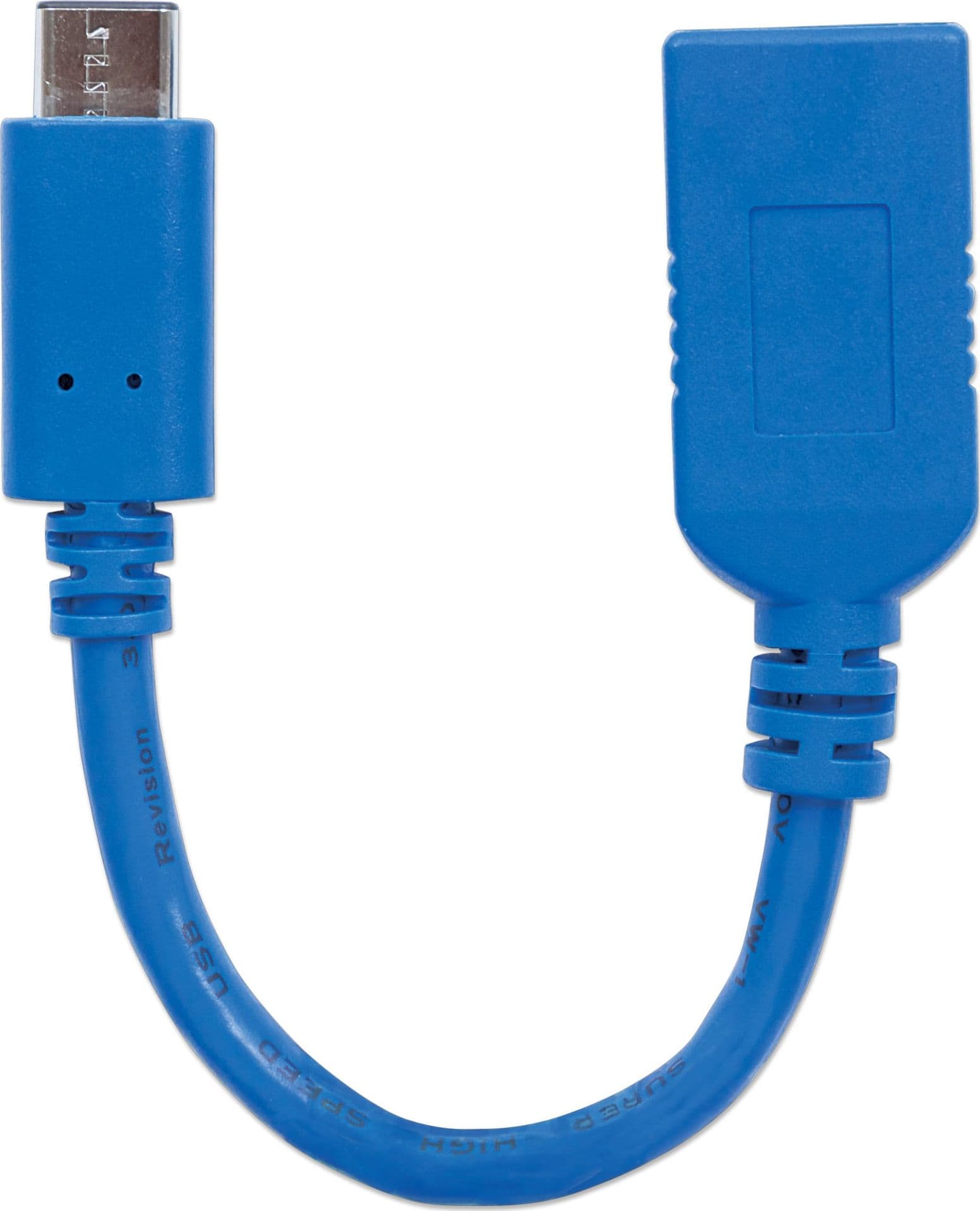Cavo Superspeed USB A Femmina USB-C&trade Maschio 15cm Blu - 23