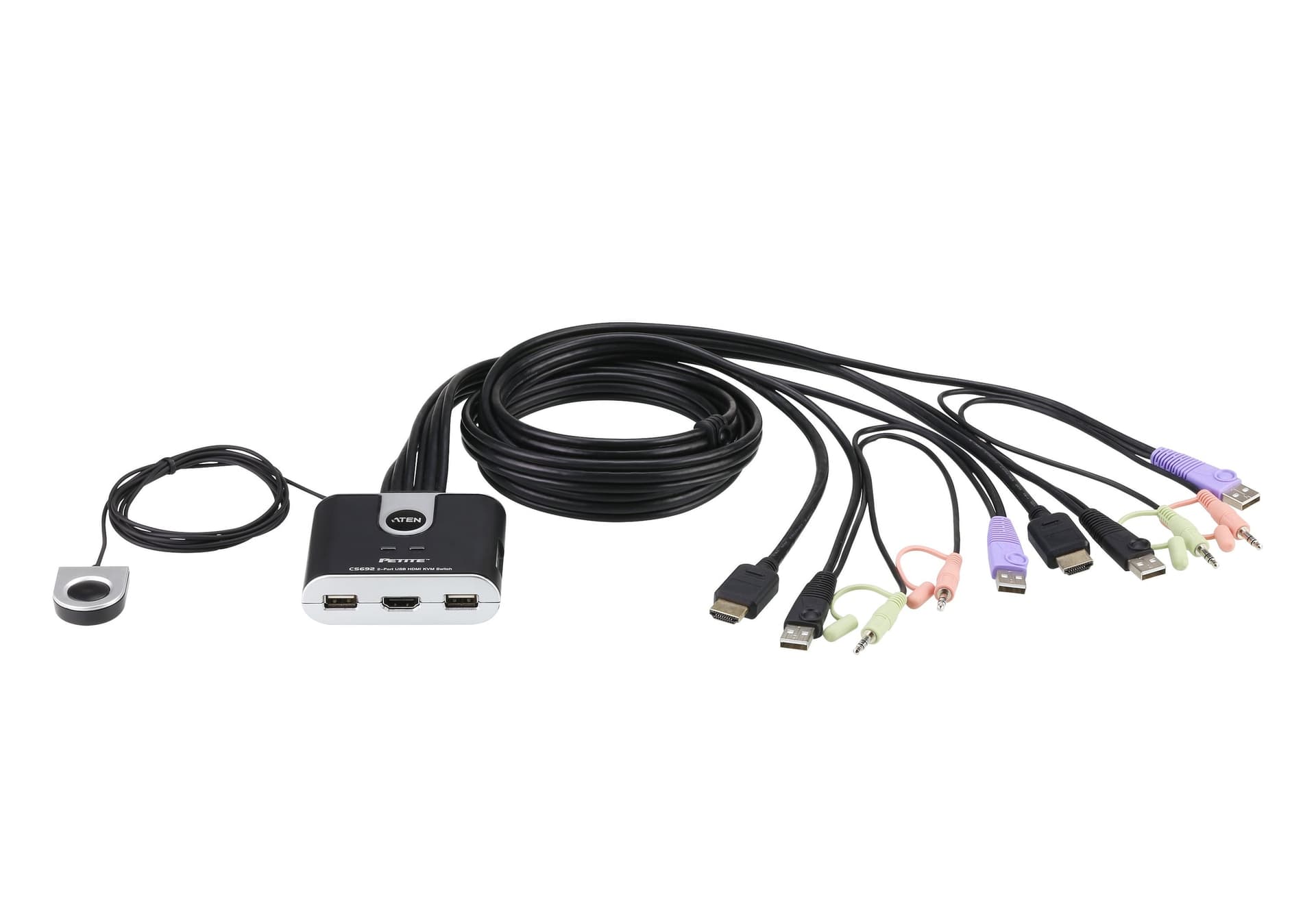 Switch KVM USB HDMI a 2 porte con Audio, CS692 - 6