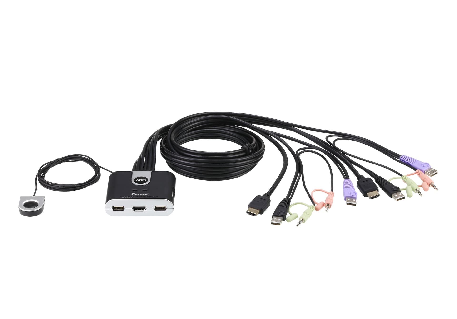 Switch KVM USB HDMI a 2 porte con Audio, CS692 - 9