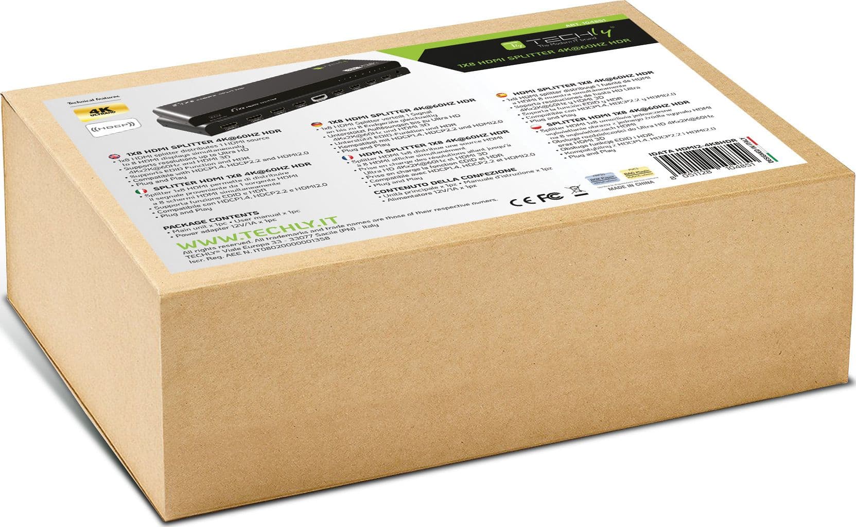 Splitter HDMI2.0 4K 8vie HDR/EDID - 6
