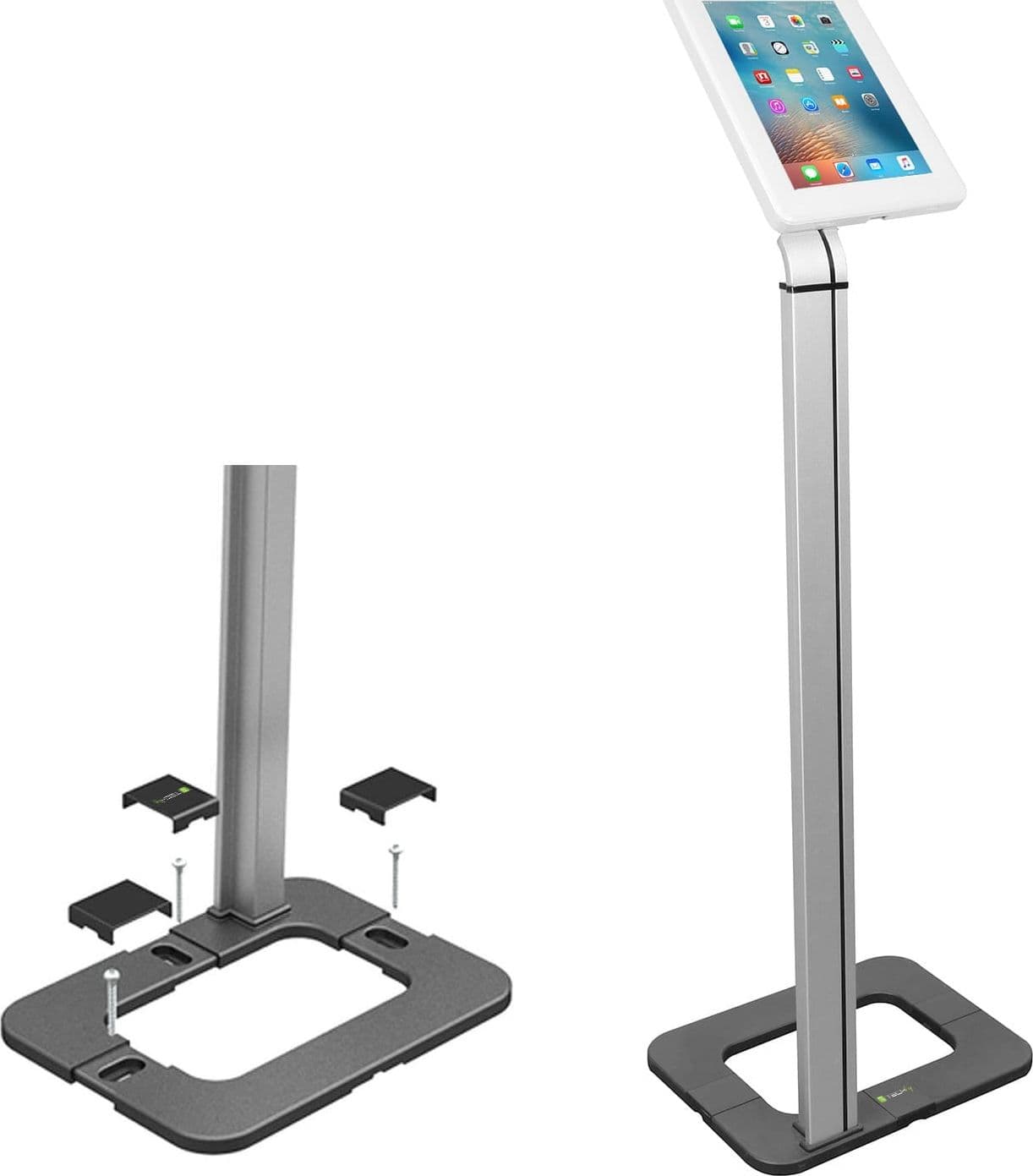 Supporto da Pavimento con Chiave di Sicurezza iPad/Tablet 9.7''-10.1'' - 19