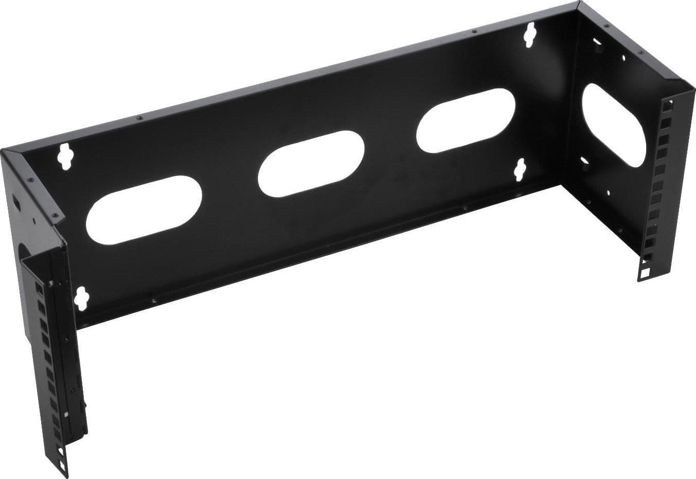 Staffa di Montaggio da Muro 19'' Easyline 4U con 3 Fori Nero - 2