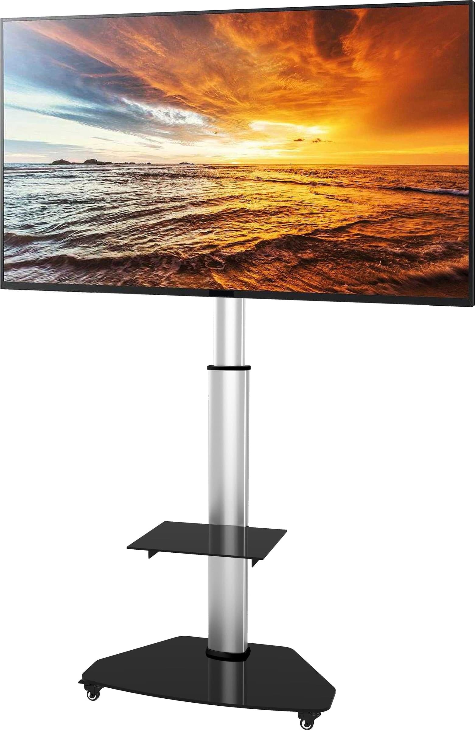 Supporto a Pavimento con Mensola Trolley TV LCD/LED/Plasma 37-70'' Silver - 9