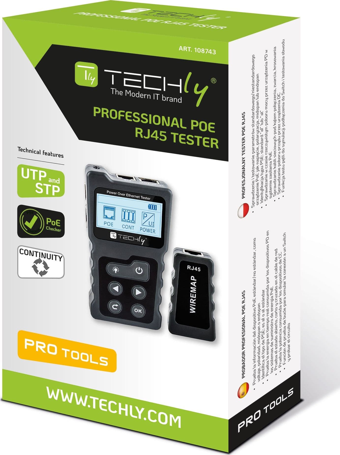 Tester Professionale PoE RJ45 - 12