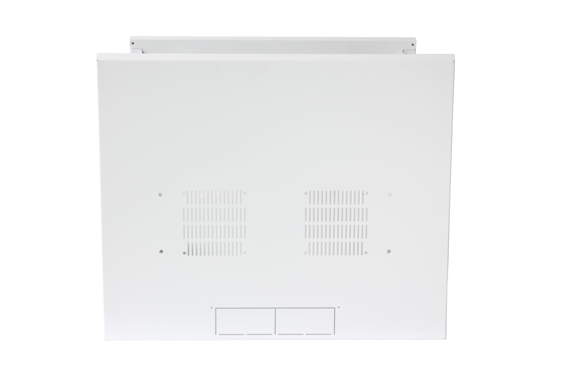 Armadio Rack 19'' a muro 16U sezione unica P.600mm Porta Cieca Bianco - 6