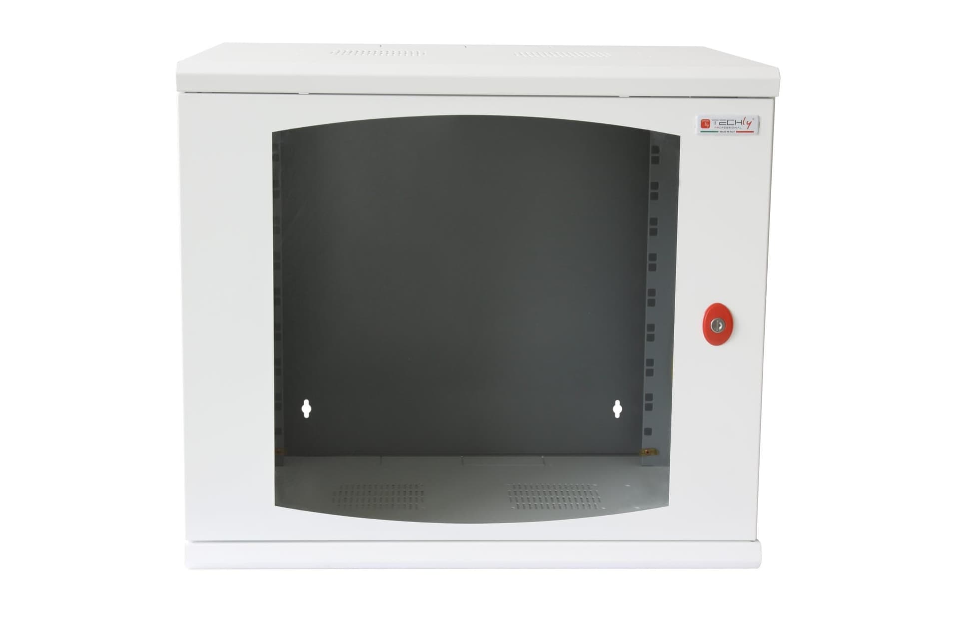 Armadio Rack 19'' a muro 16 unit&agrave sezione unica prof. 600mm Bianco - 15