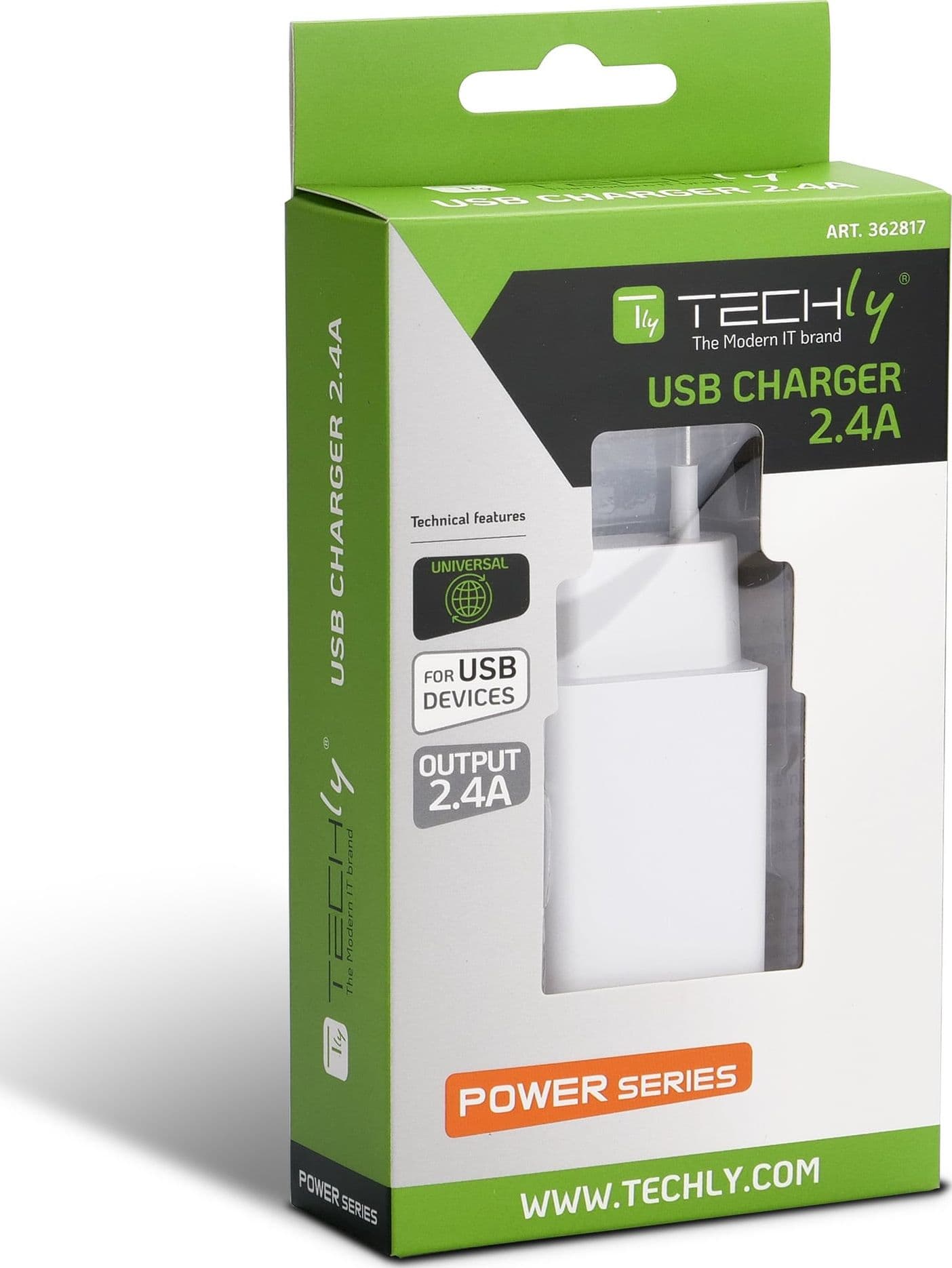 Caricatore Alimentatore USB-A da Muro 5V 2.4A per Smartphone o Tablet - 13