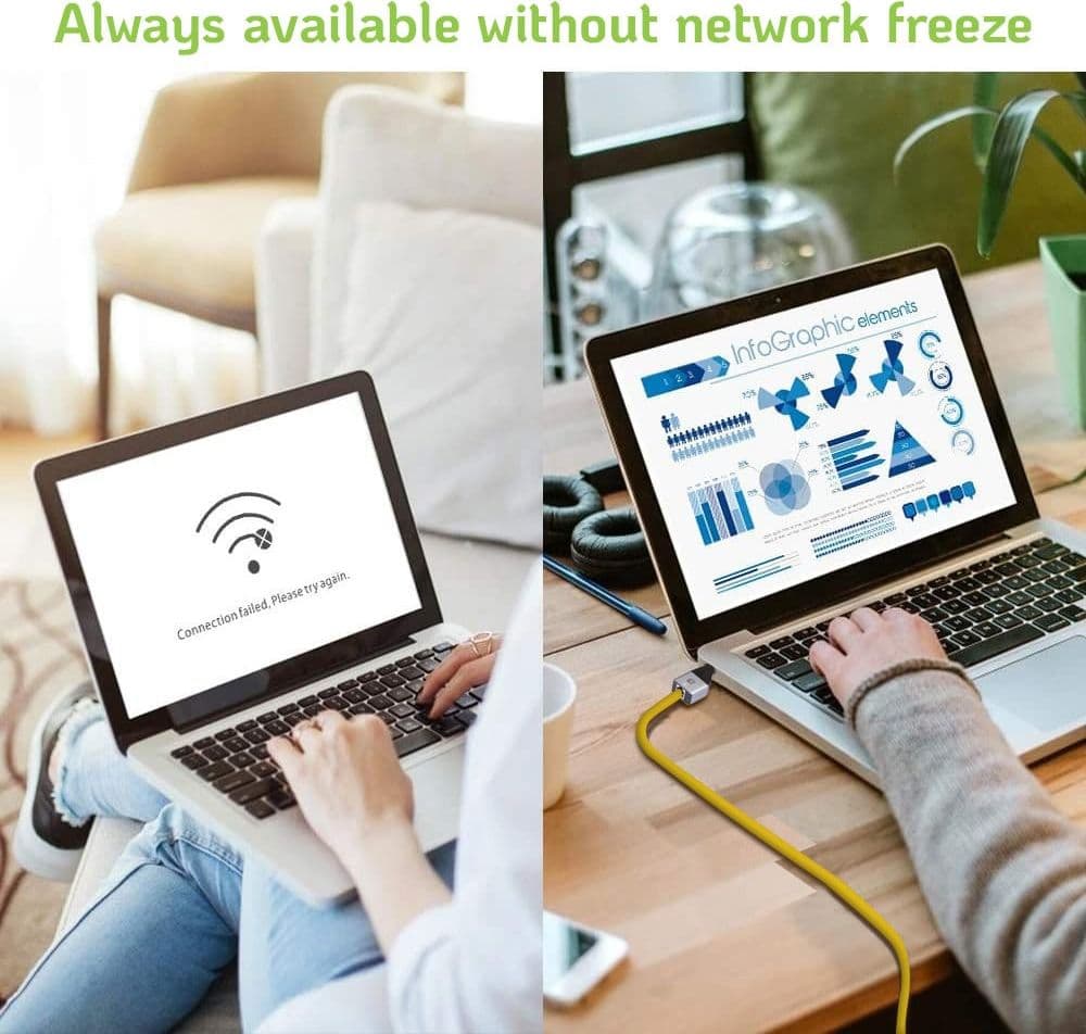 Adattatore Convertitore da USB-C&trade a RJ45 Ethernet Gigabit LAN 1000Mbps - 11
