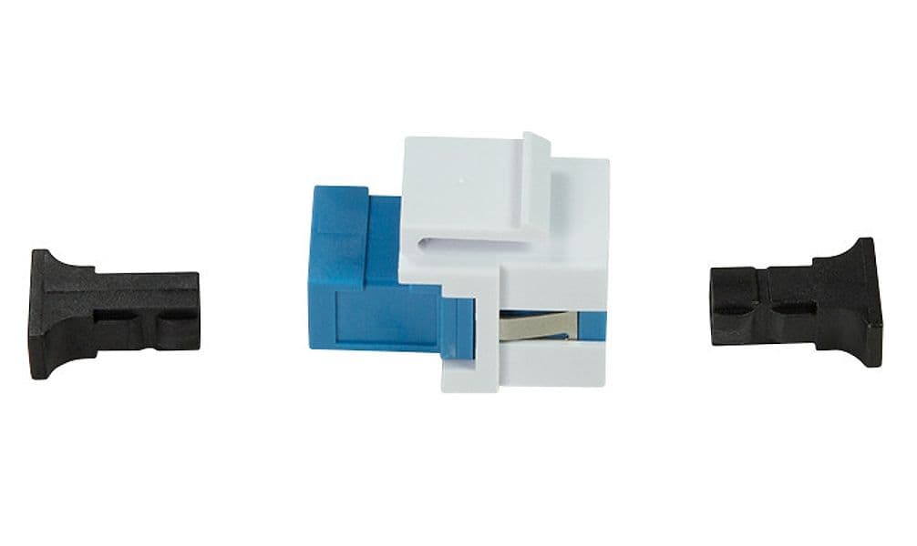 Giunto Fibra SC Simplex per Installazione Keystone Blu e Bianco - 7