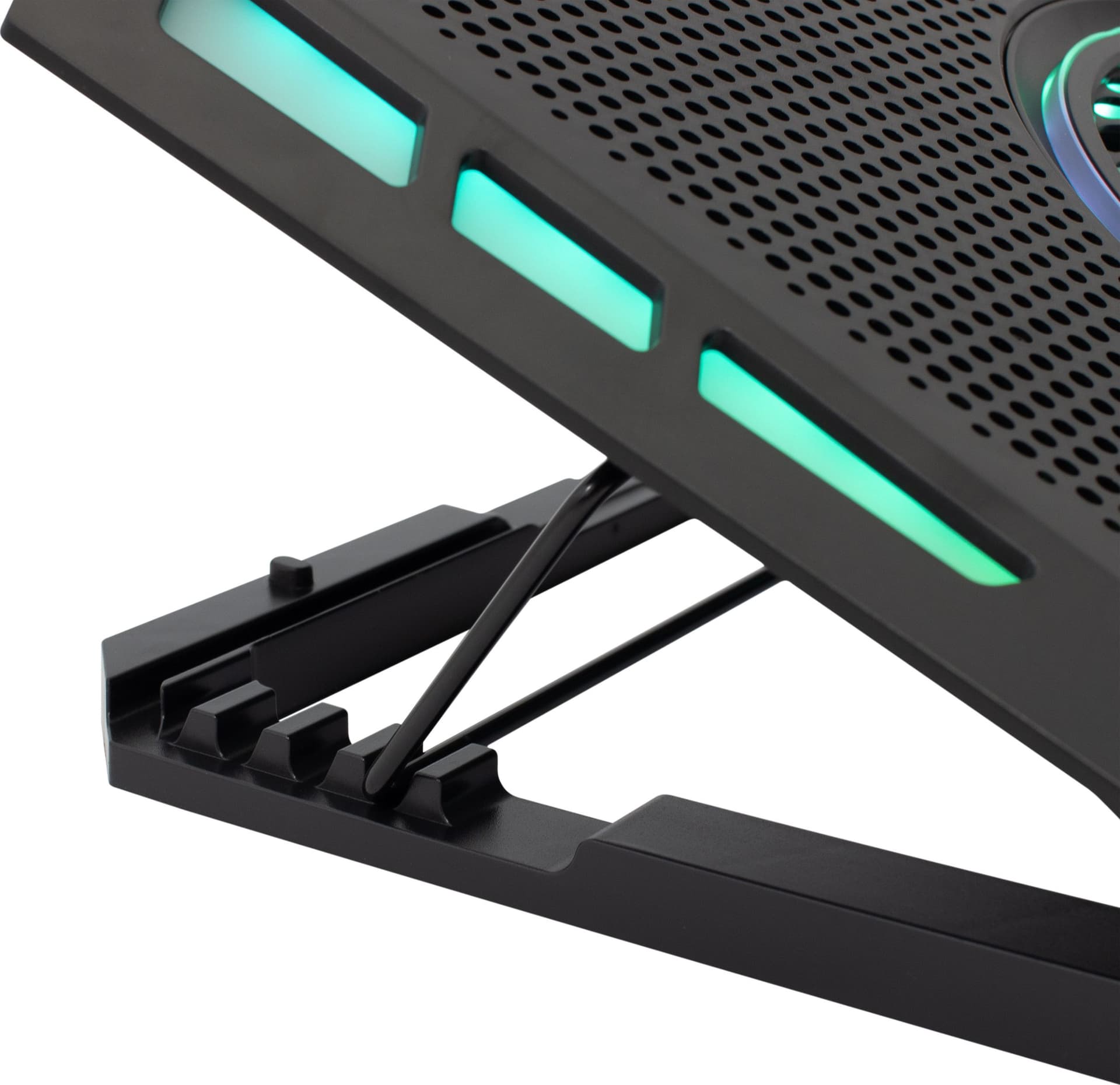 Dissipatore USB per Notebook fino a 17.3'' con 6 Regolazioni di Altezza e 2 Porte USB - 10