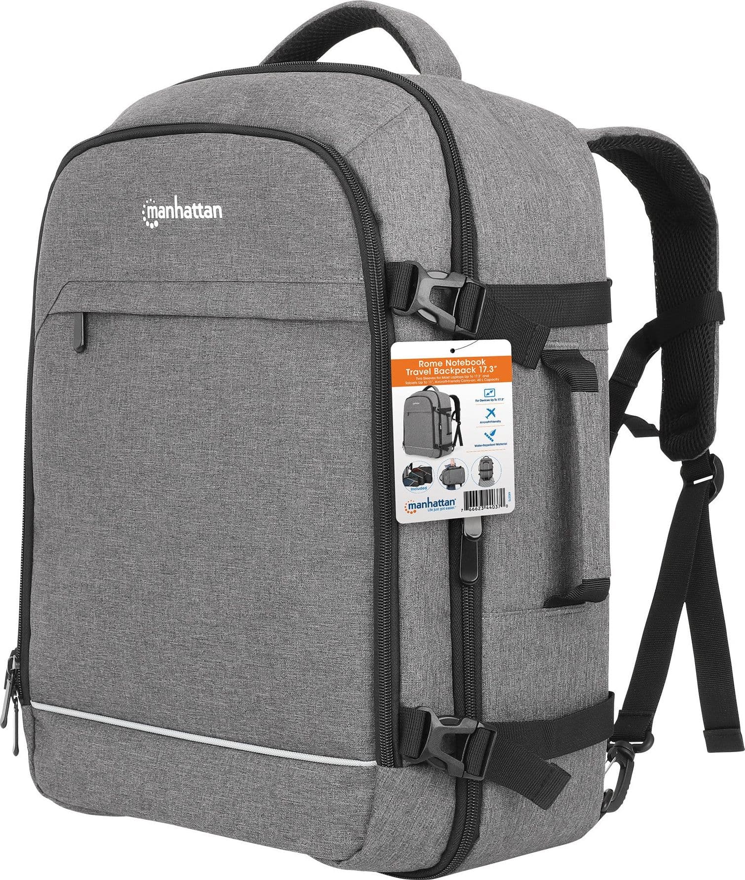Zaino per Notebook 17.3'' Bagaglio a Mano Borsone da Viaggio Roma - 8