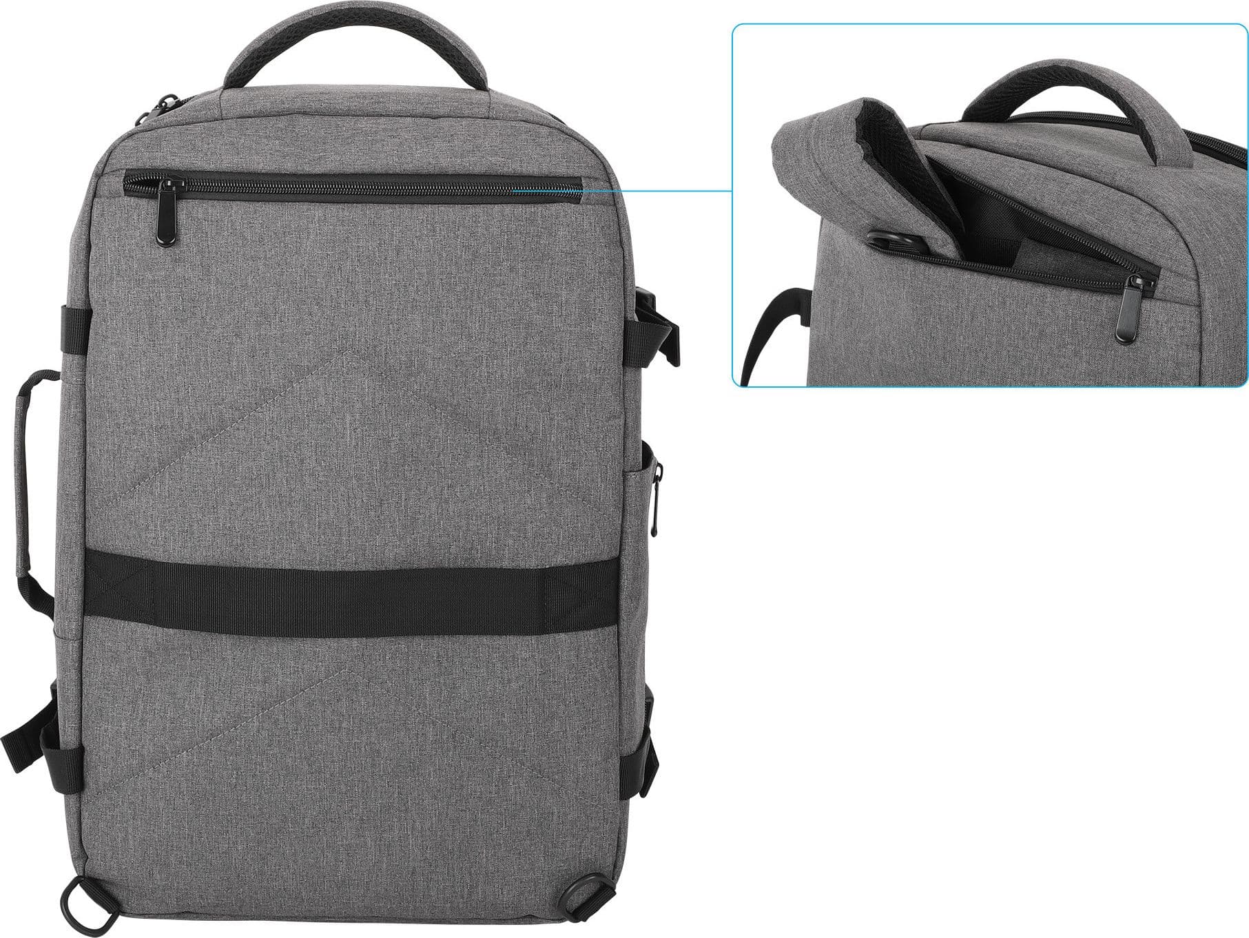 Zaino per Notebook 17.3'' Bagaglio a Mano Borsone da Viaggio Roma - 5