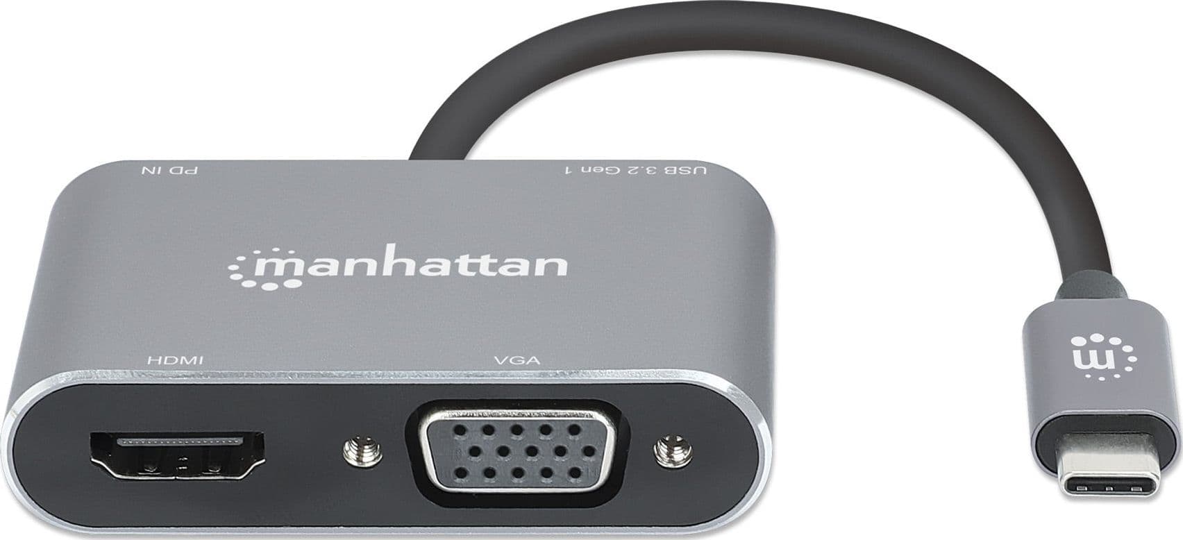 Convertitore USB-C&trade a HDMI e VGA 4-in-1 con Power Delivery - 15