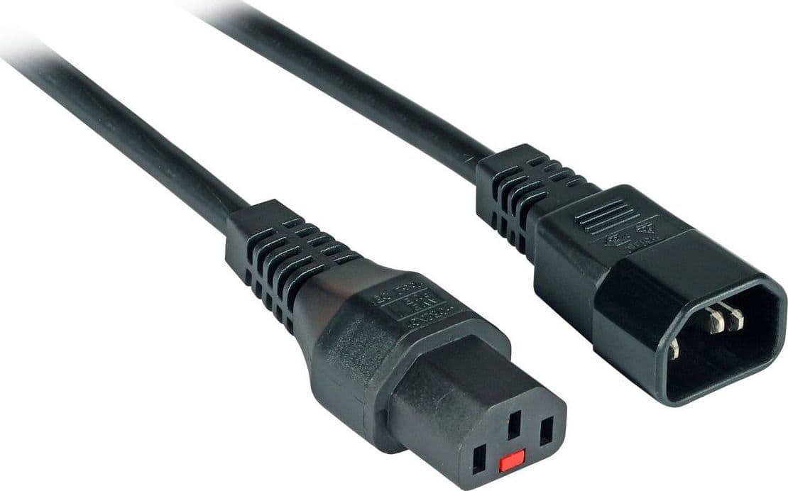 Cavo Prolunga C14 180&deg a C13 180&deg con Blocco IEC 1m in  Scontolo.net - Potenza, commercioVirtuoso.it
