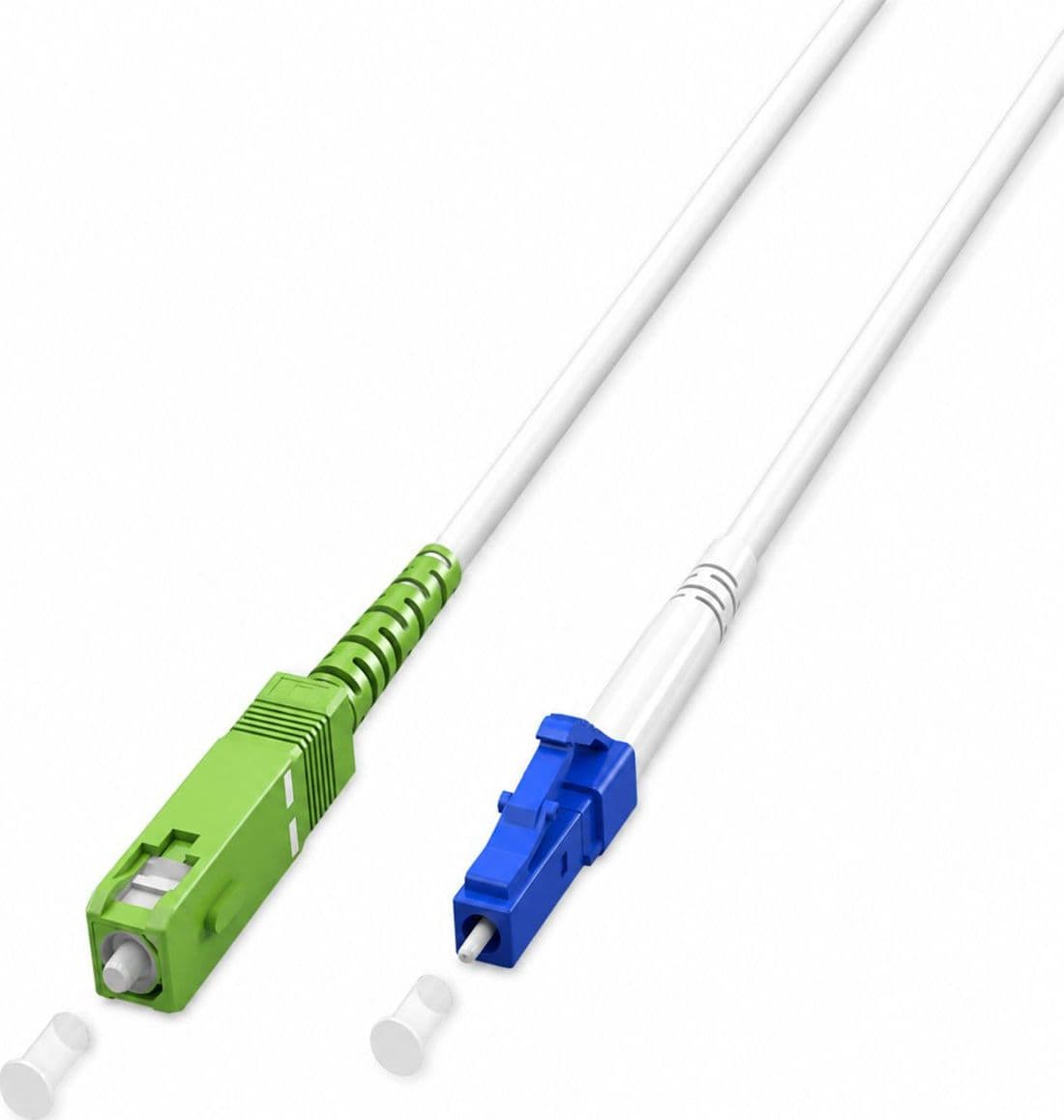 Cavo in Fibra Ottica FTTH Monomodale SC-APC (8&deg)/LC-UPC OS2 9/125 Simplex 15m - 10